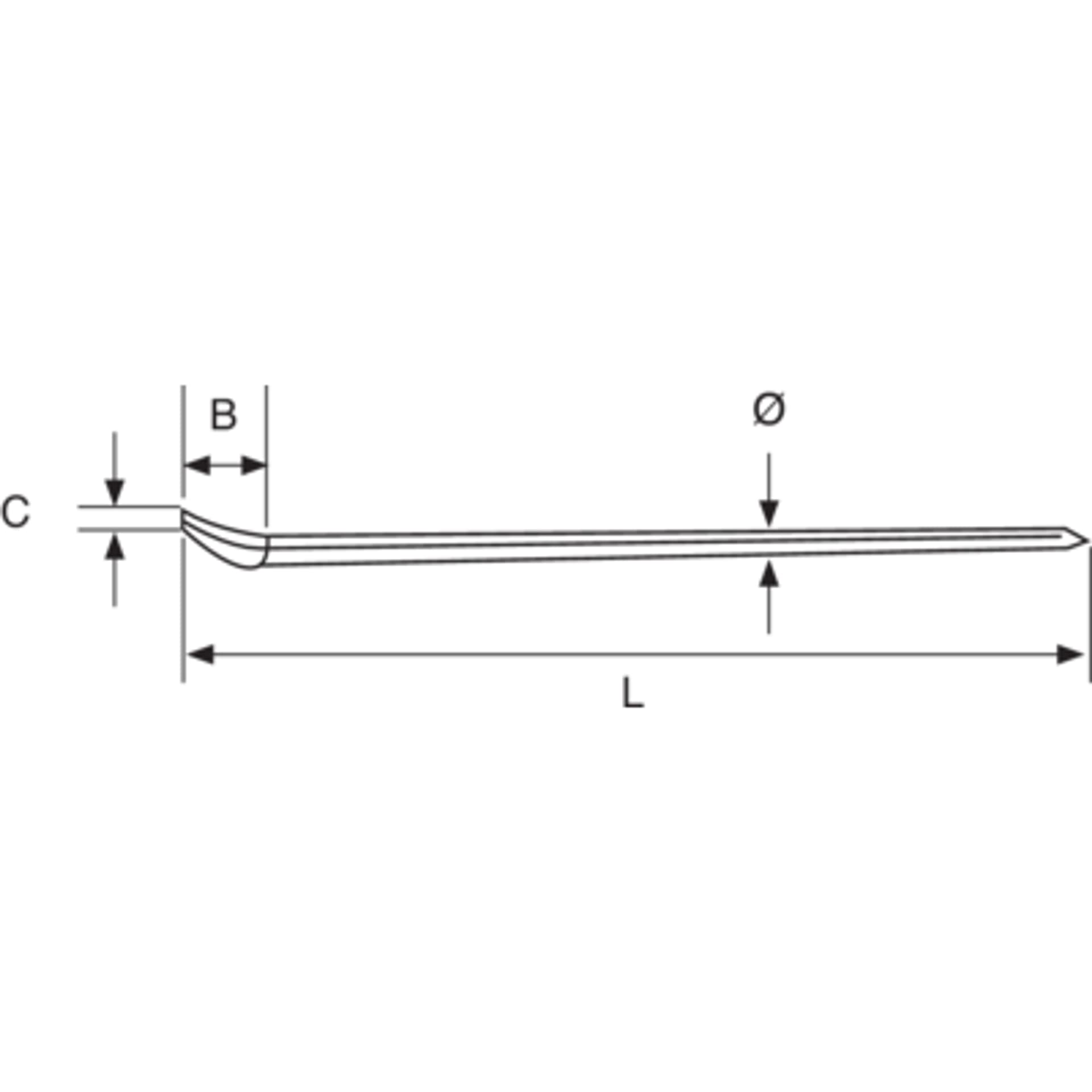 

Przecinak nierdzewny 15x500 mm BAHCO