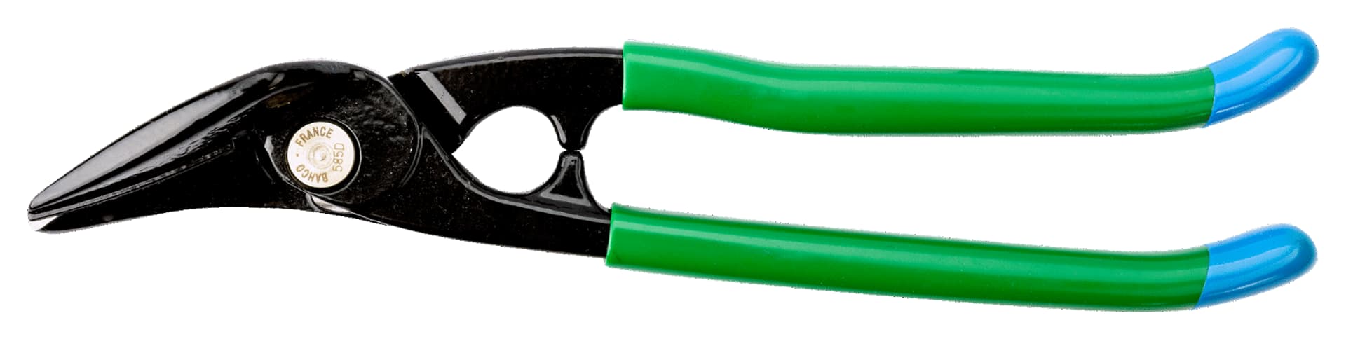 

Nożyce do blach odgięte, długość 280 mm, cięcie prostoliniowe i krzywoliniowych łuków prawoskrętnych, stal nierdzewna 0.6 mm, stal walcowana na zimno 1.2 mm BAHCO