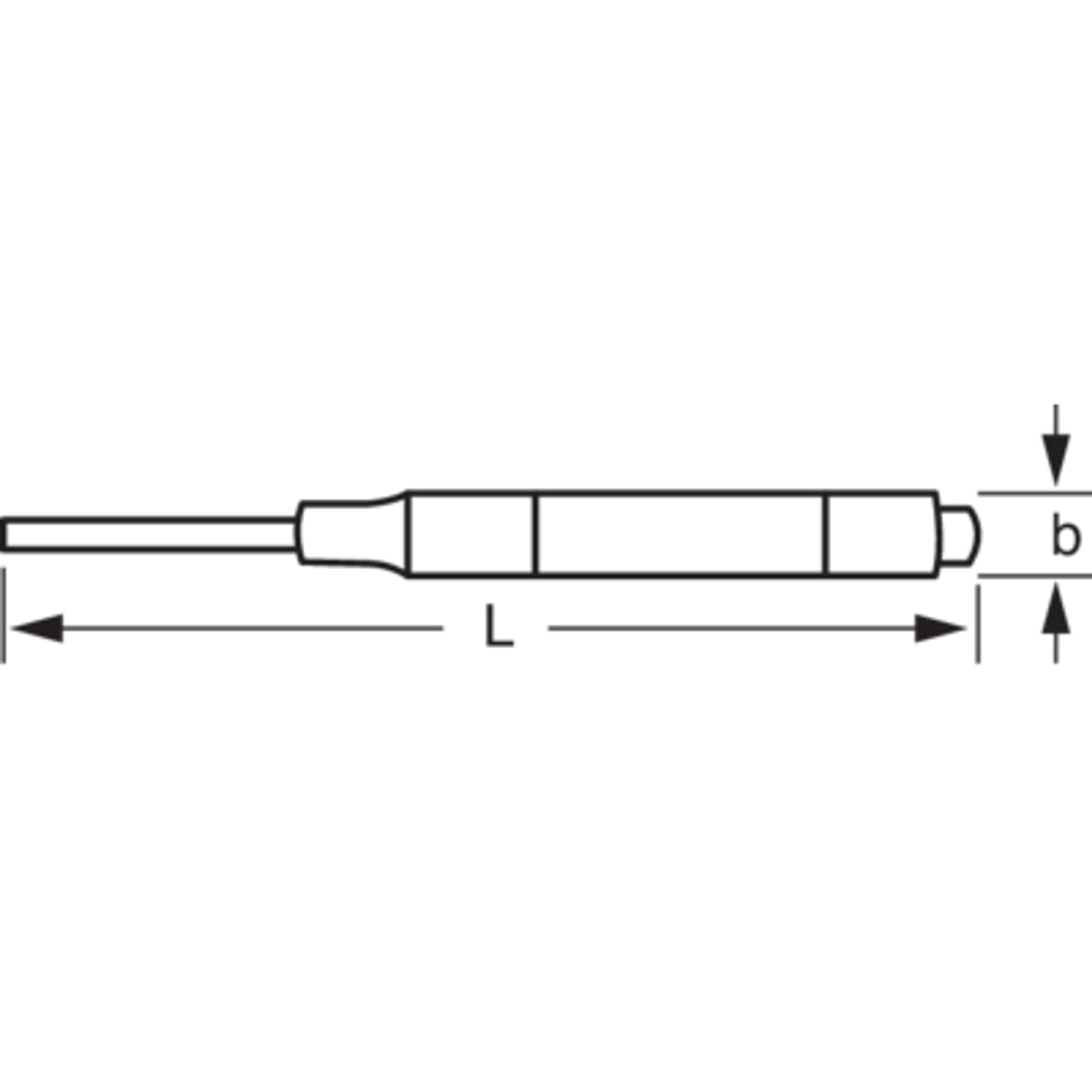 

Przebijak z koszulką radełkowaną 1.8 mm BAHCO