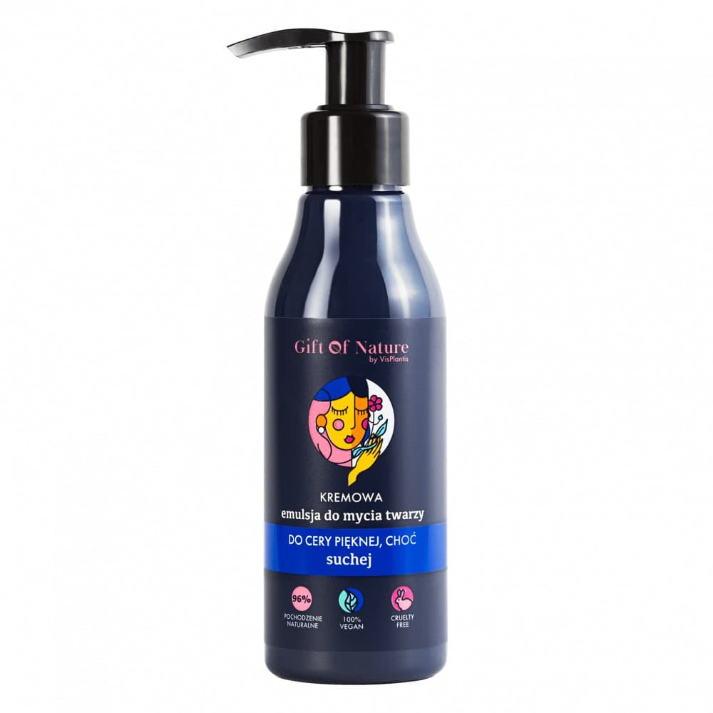 

Vis Plantis Gift Of Nature Kremowa Emulsja do mycia twarzy do cery suchej 150ml