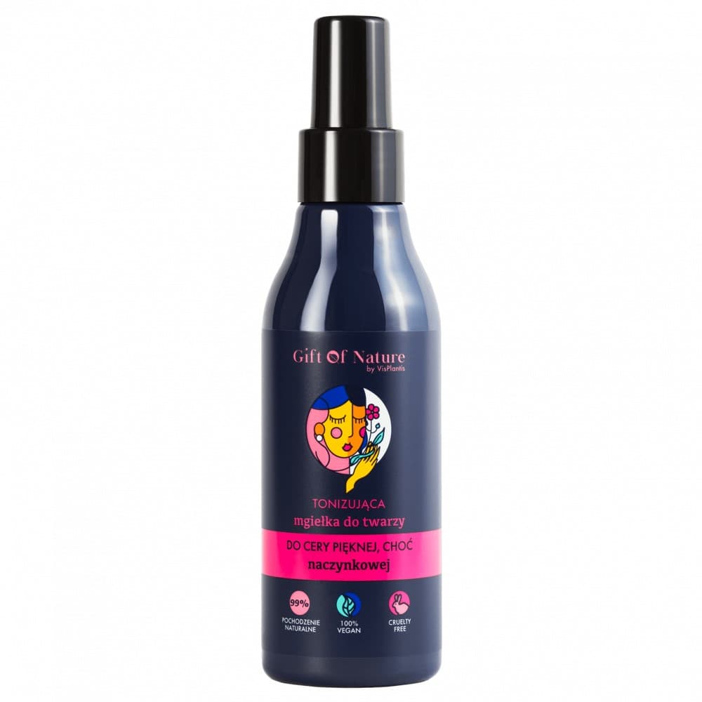 

Vis Plantis Gift Of Nature Tonizująca Mgiełka do twarzy do cery naczynkowej 150ml