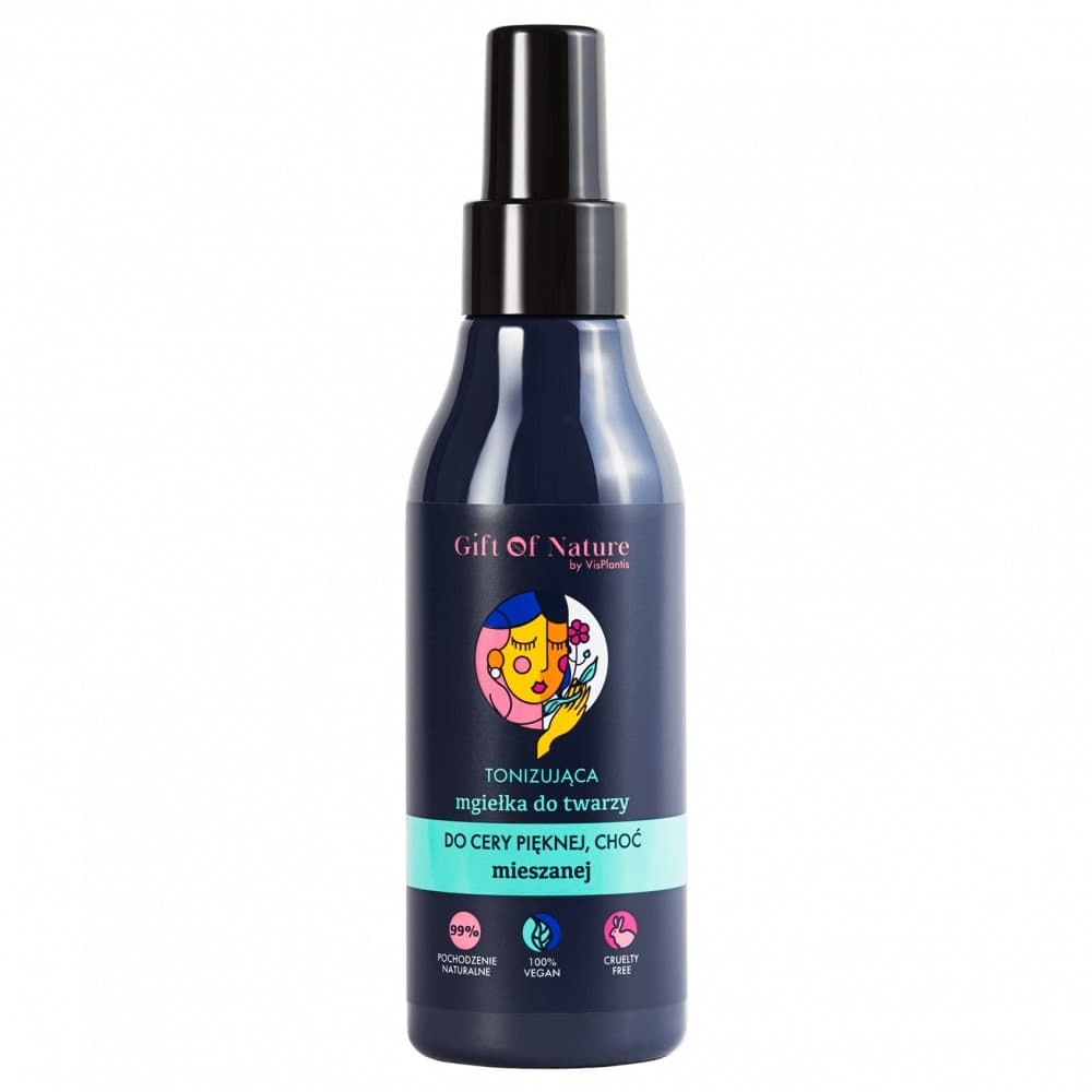 

Vis Plantis Gift Of Nature Tonizująca Mgiełka do twarzy do cery mieszanej 150ml
