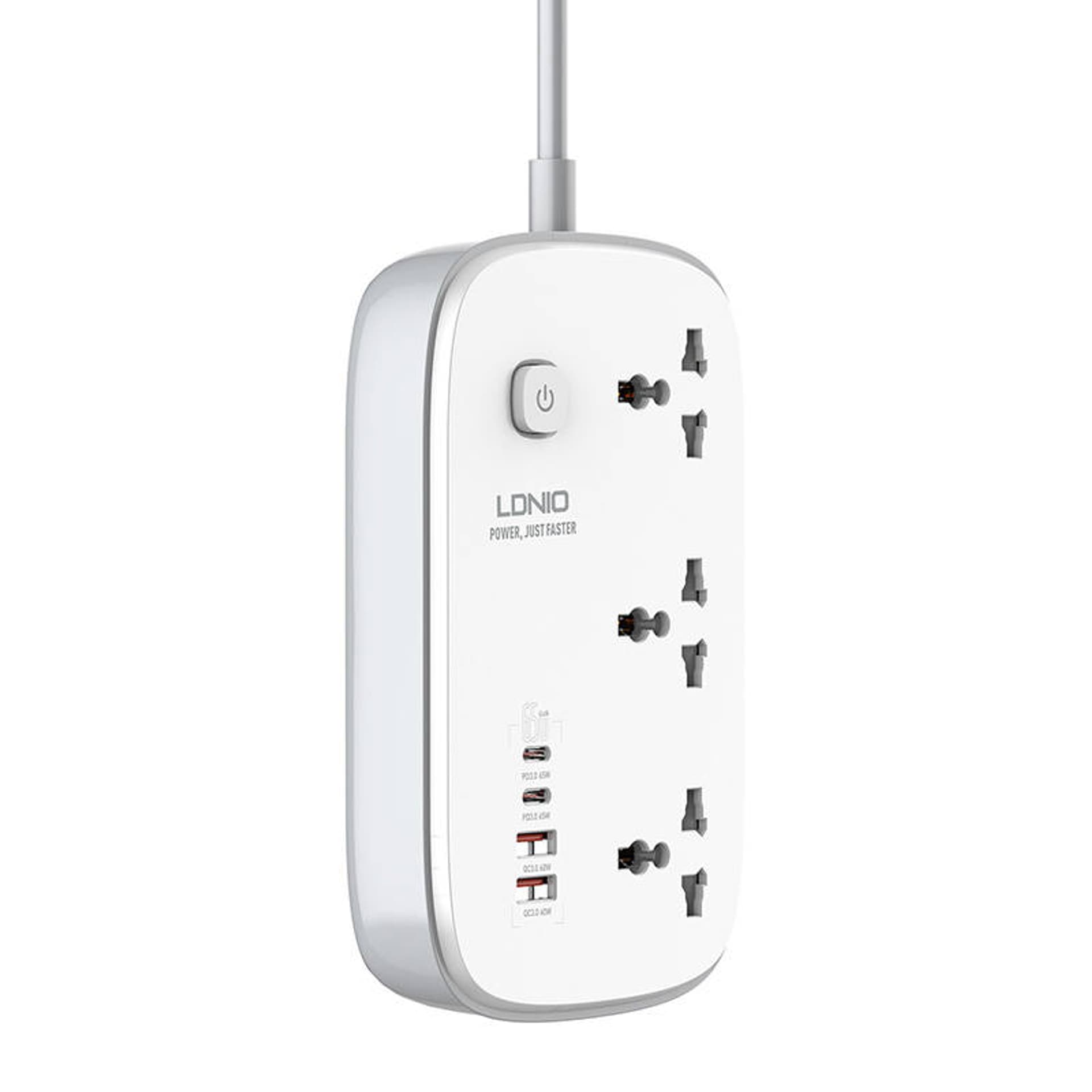 

Listwa zasilająca GaN LDNIO SC3416 EU 65W biała + wtyczka EU