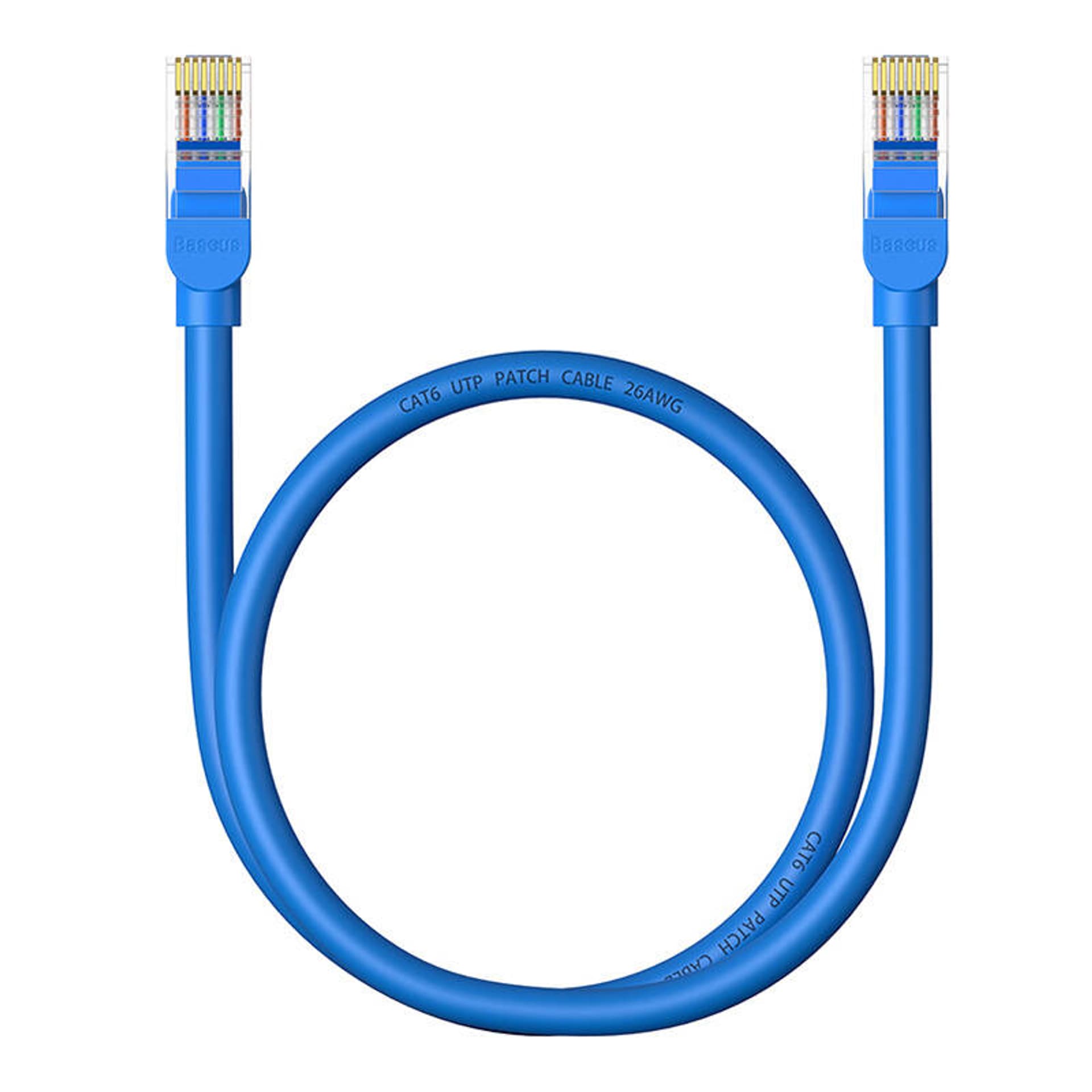 

Kabel sieciowy Baseus Ethernet RJ45, Cat.6, 0,5m (niebieski)
