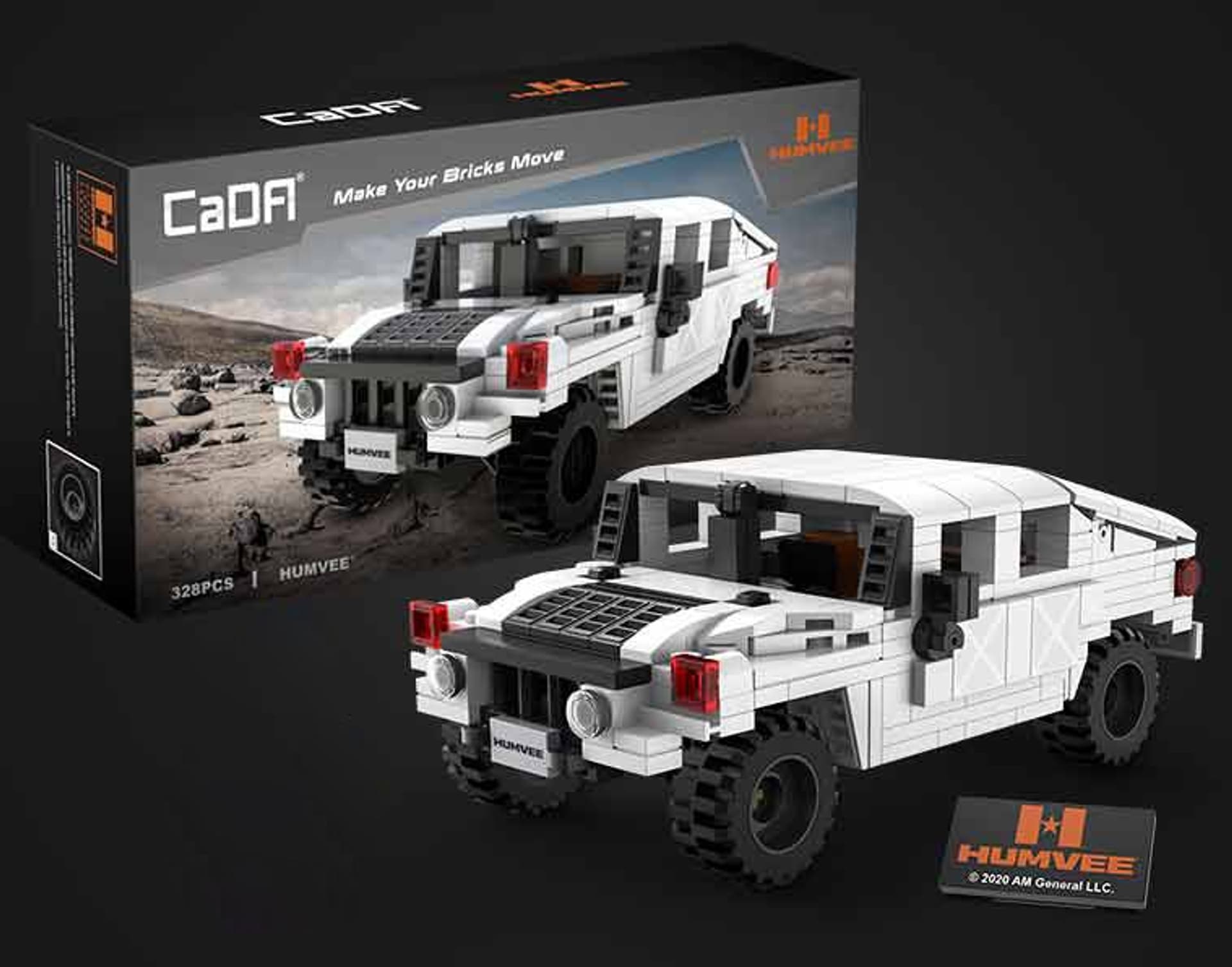 

Klocki techniczne CaDA 328 el. Humvee pojazd wojskowy 1:24 dla dzieci 8+