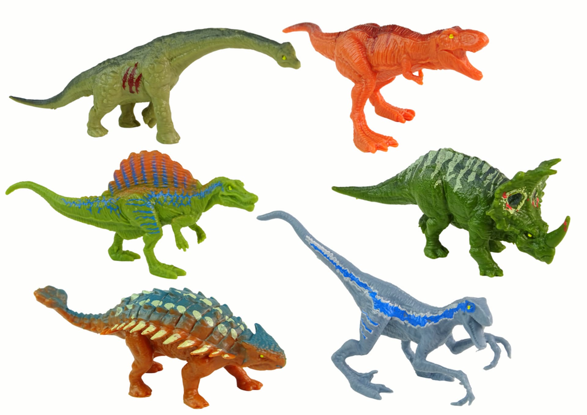 

Zestaw Figurek Dinozaury Różne Rodzaje 6 Sztuk