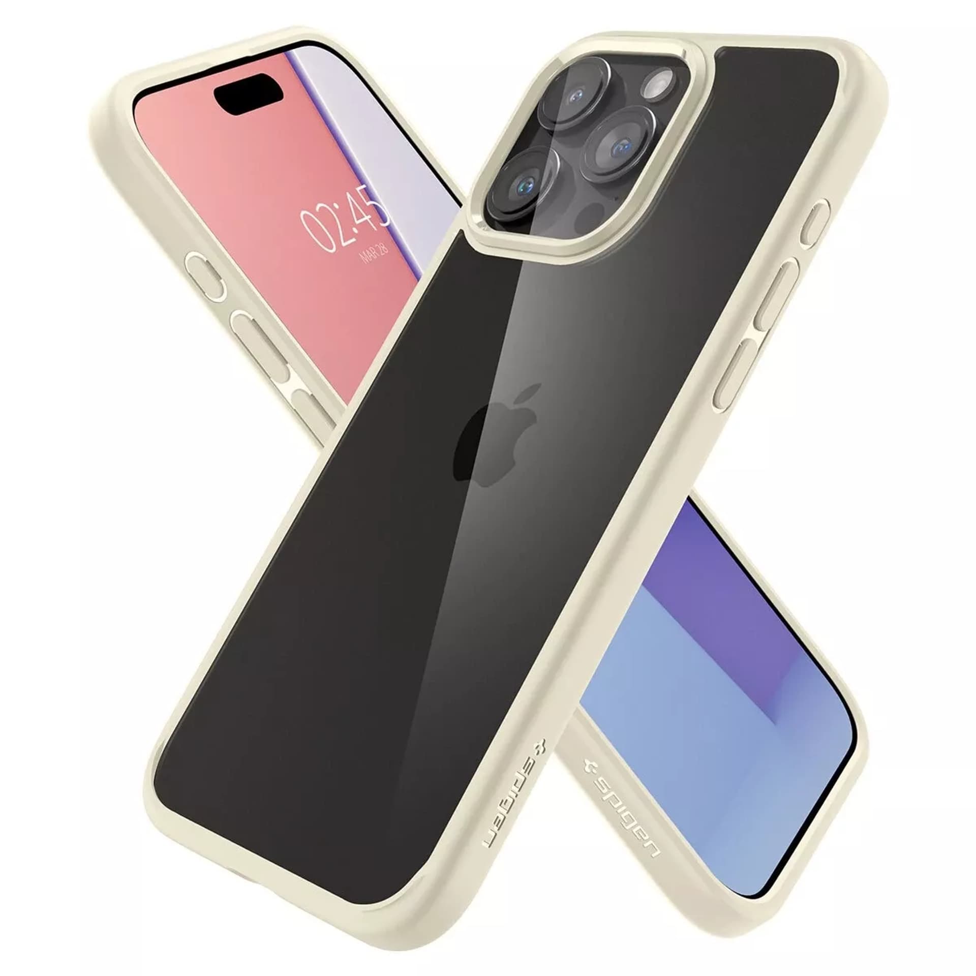 

Etui Spigen Ultra Hybrid, sand beige do Apple iPhone 15 Pro