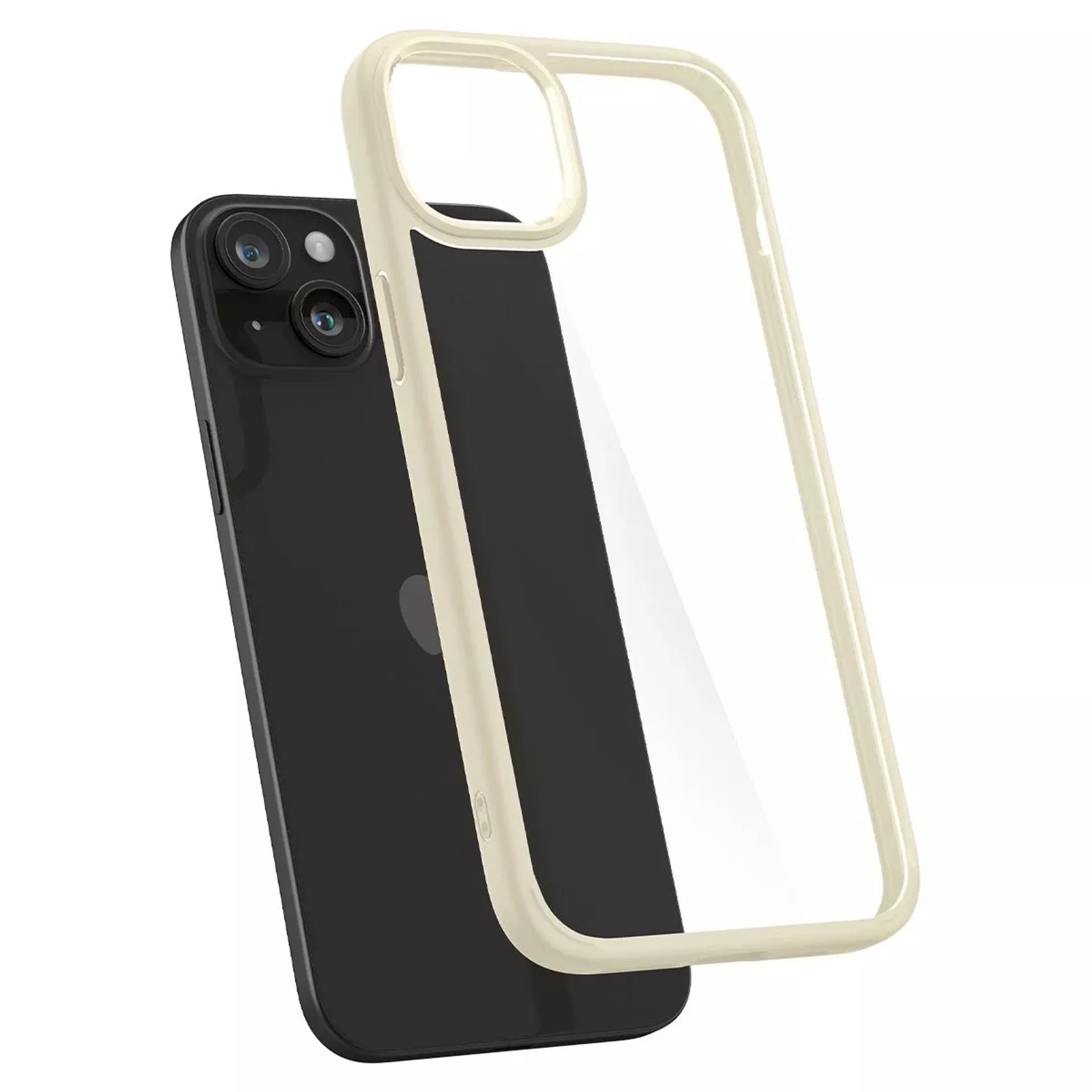 

Etui Spigen Ultra Hybrid do iPhone 15 - beżowe