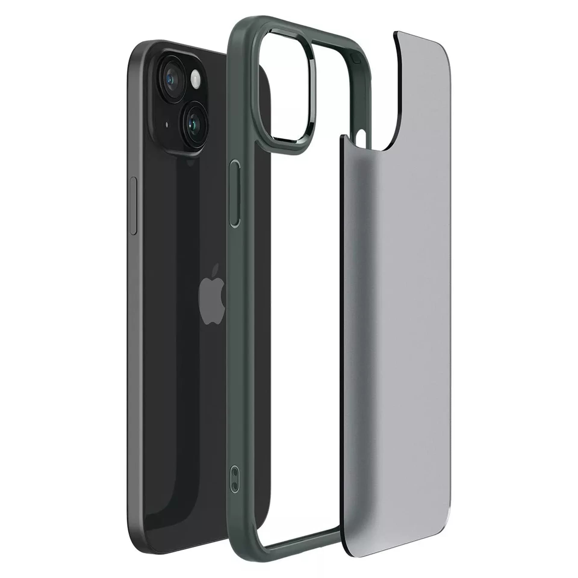 

Etui Spigen Ultra Hybrid do iPhone 15 - ciemnozielone