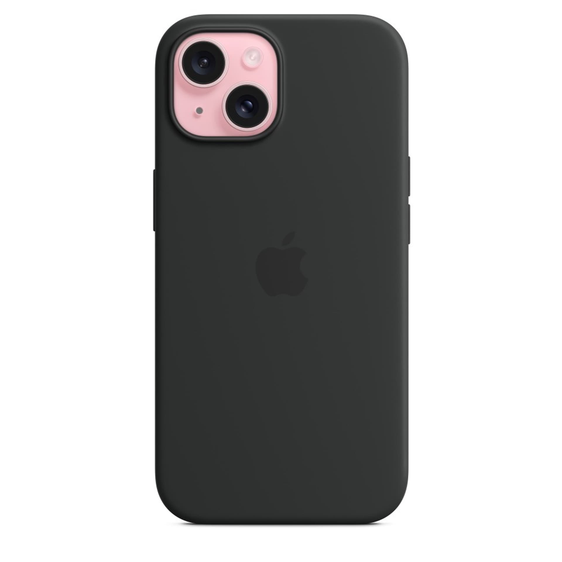 

Apple iPhone 15 Silicone Case with MagSafe - Black