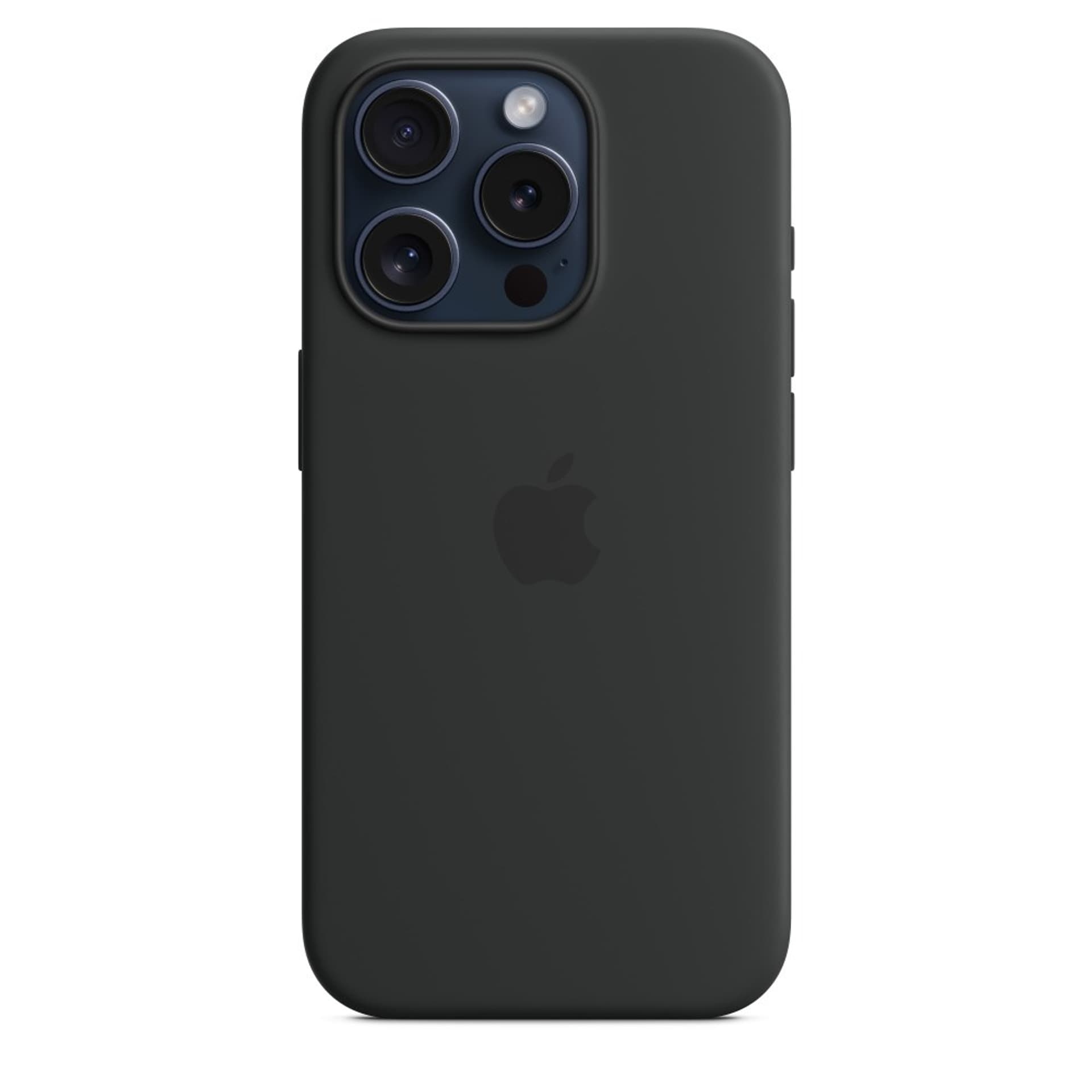 

Apple iPhone 15 Pro Silicone Case with MagSafe - Black