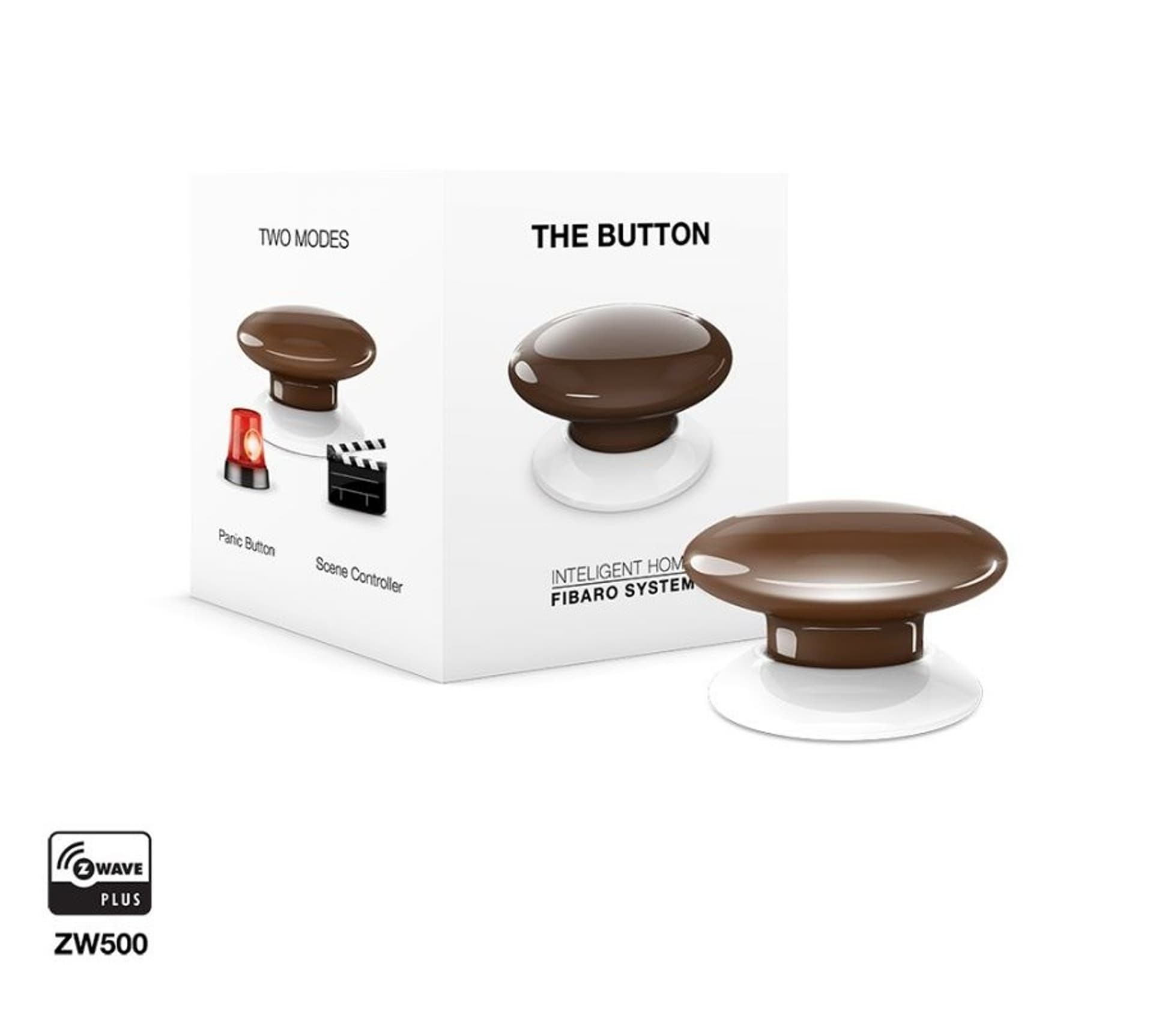 

FIBARO Przycisk The Button FGPB-101-7 ZW5 (Bluetooth; kolor brązowy)
