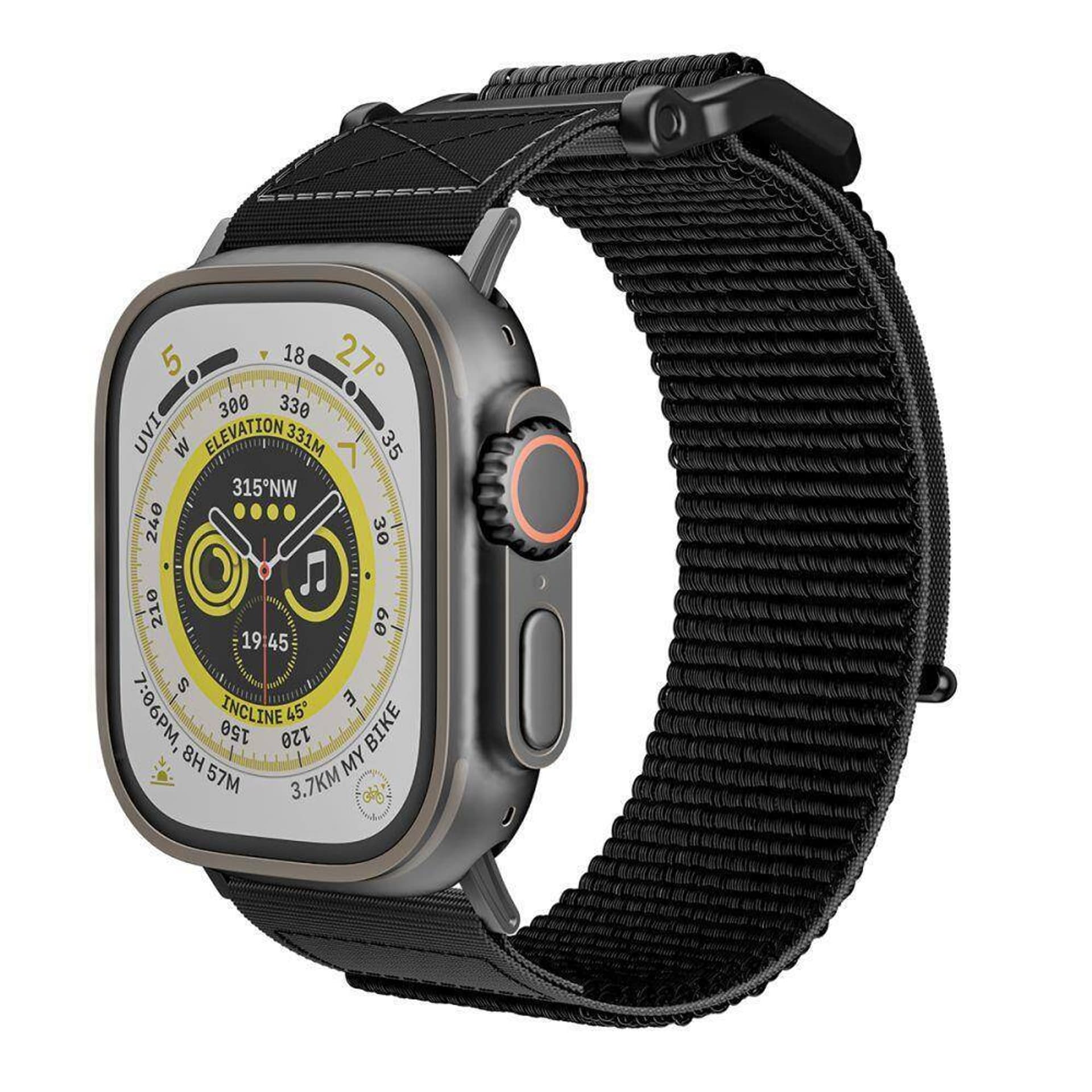 

Pasek do APPLE WATCH 4 / 5 / 6 / 7 / 8 / SE / ULTRA (42 / 44 / 45 / 49 MM) Tech-Protect Scout czarne, 42 / 44 / 45 / 49 mm) tech-protect scout czarn