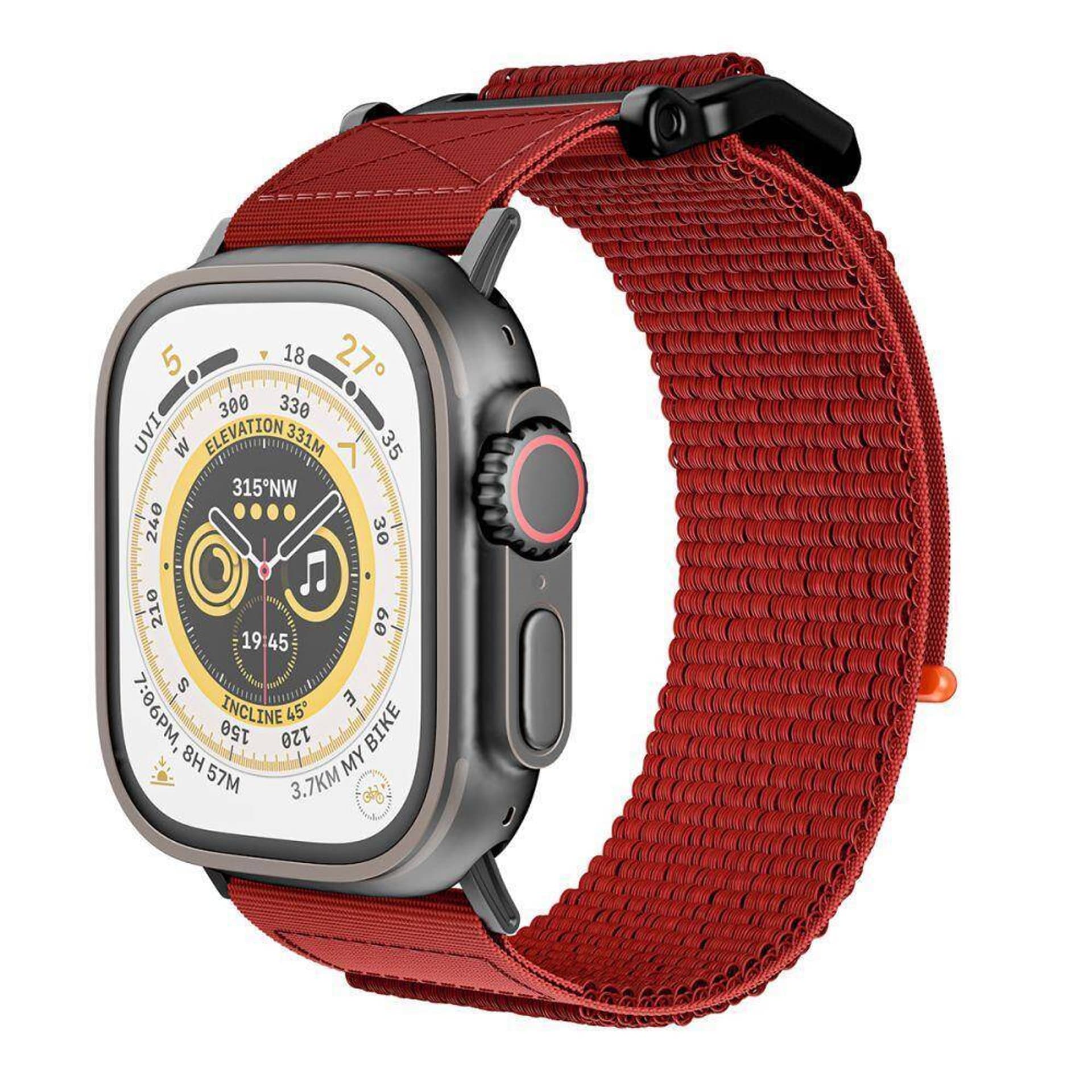 

Pasek do APPLE WATCH 4 / 5 / 6 / 7 / 8 / SE / ULTRA (42 / 44 / 45 / 49 MM) Tech-Protect Scout pomarańczowe, 42 / 44 / 45 / 49 mm) tech-protect scout pomarańczow