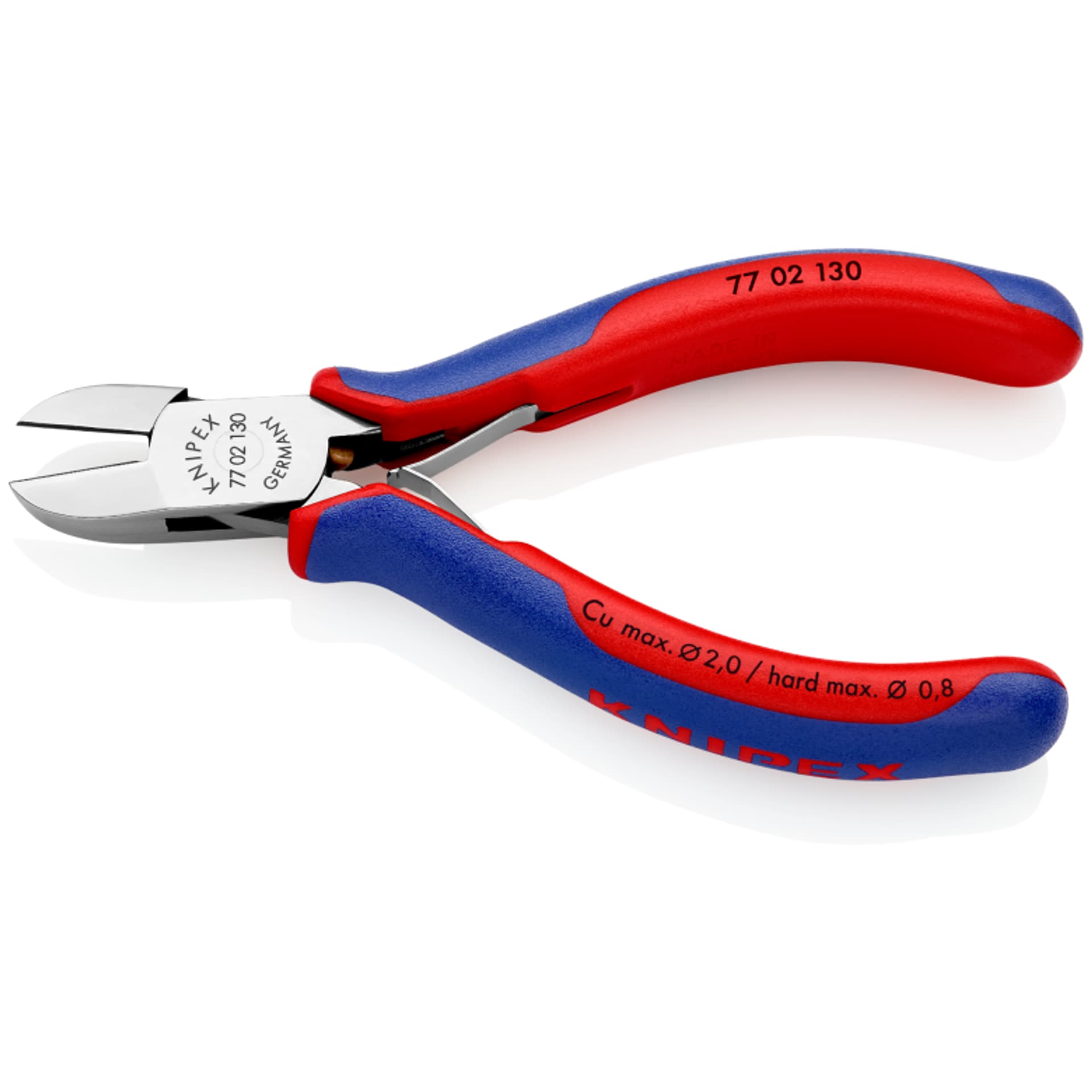 

Szczypce tnące boczne dla elektroników 77 02 130 KNIPEX