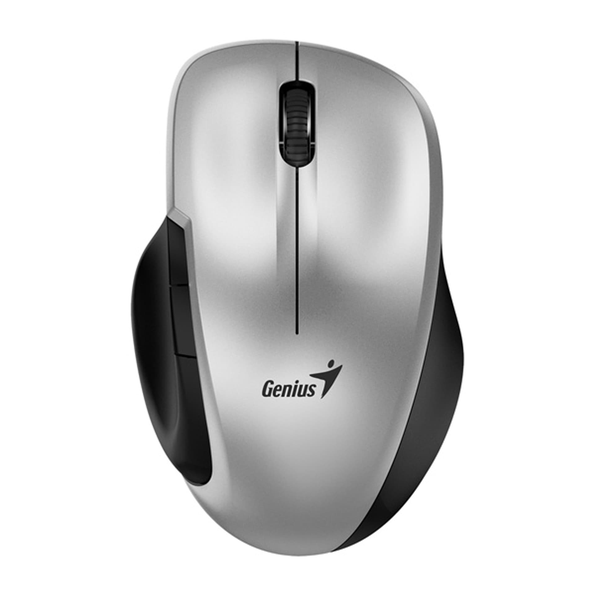 

Genius Mysz Ergo 8200S, 1200DPI, 2.4 [GHz], optyczna, 5kl., bezprzewodowa, srebrna, 1 szt AA, Blue-Eye sensor, Adapter USB-C