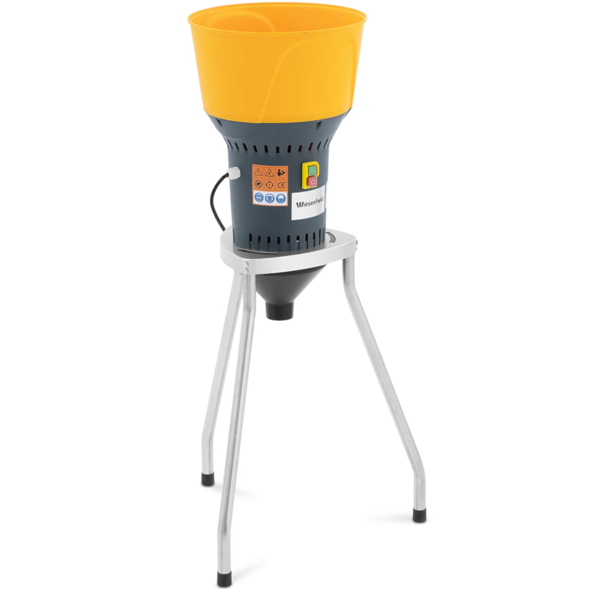 

Śrutownik do zboża kukurydzy grochu z podstawą 60 l 400 kg/h 1300 W