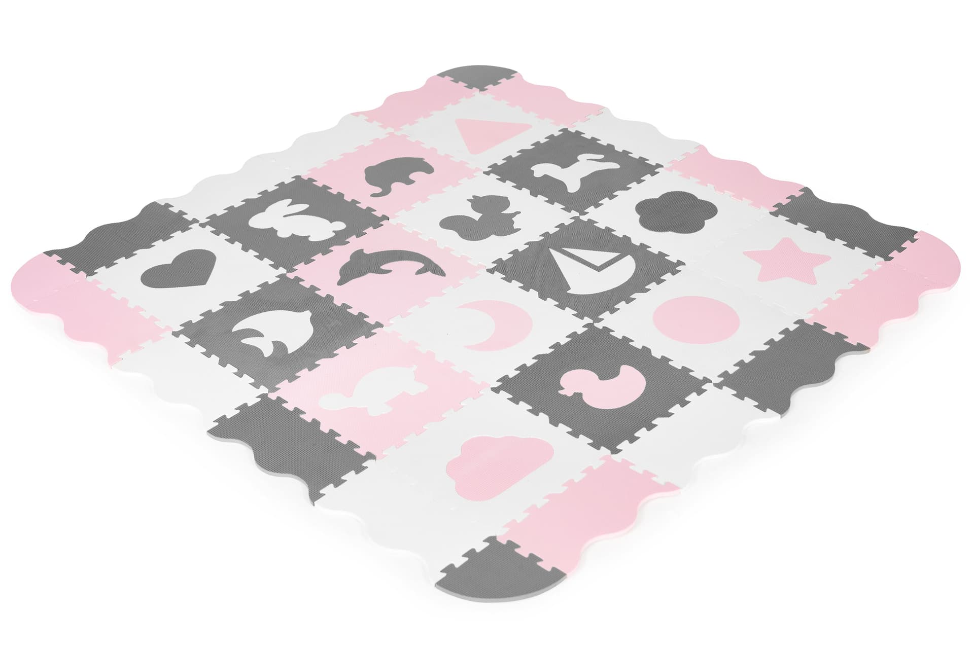 

Mata piankowa z płotkiem puzzle suchy basen 36 elementów ECOTOYS
