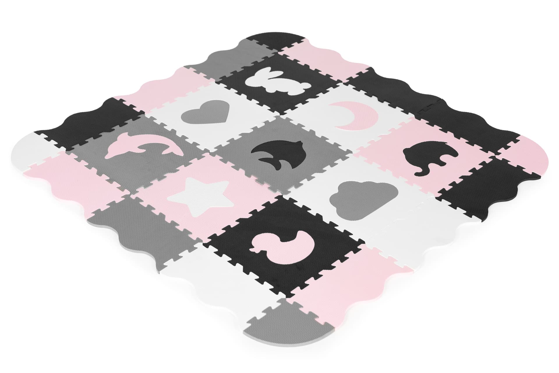 

Mata piankowa z płotkiem puzzle suchy basen 25 elementów ECOTOYS