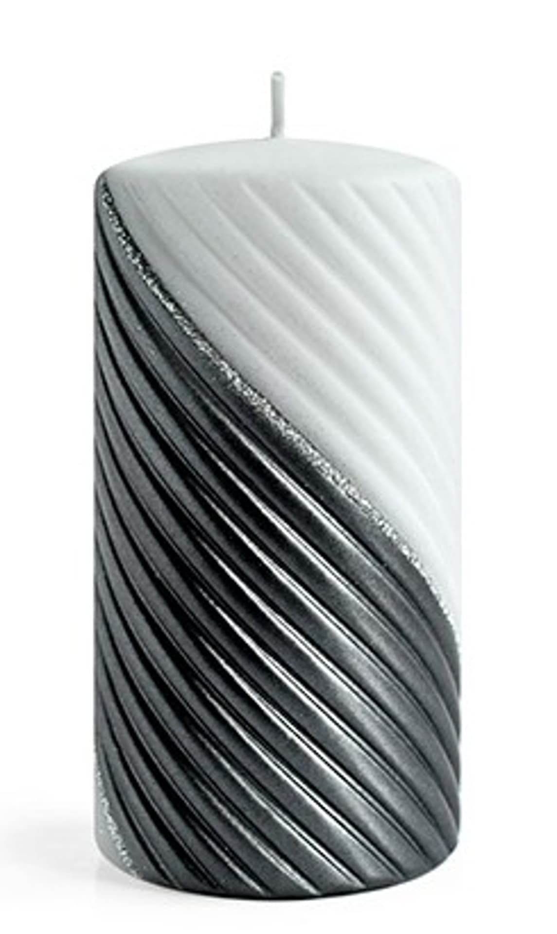 

Świeca CAROLINE DUO walec mały 7zh10cm parafinowa czarna
