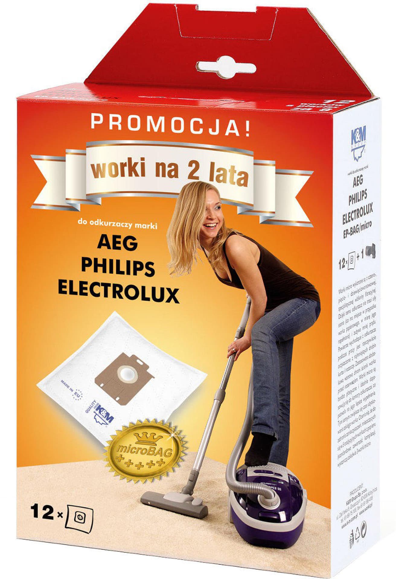 

Worki do odkurzacza 12 + 2 EP-BAG MAXI