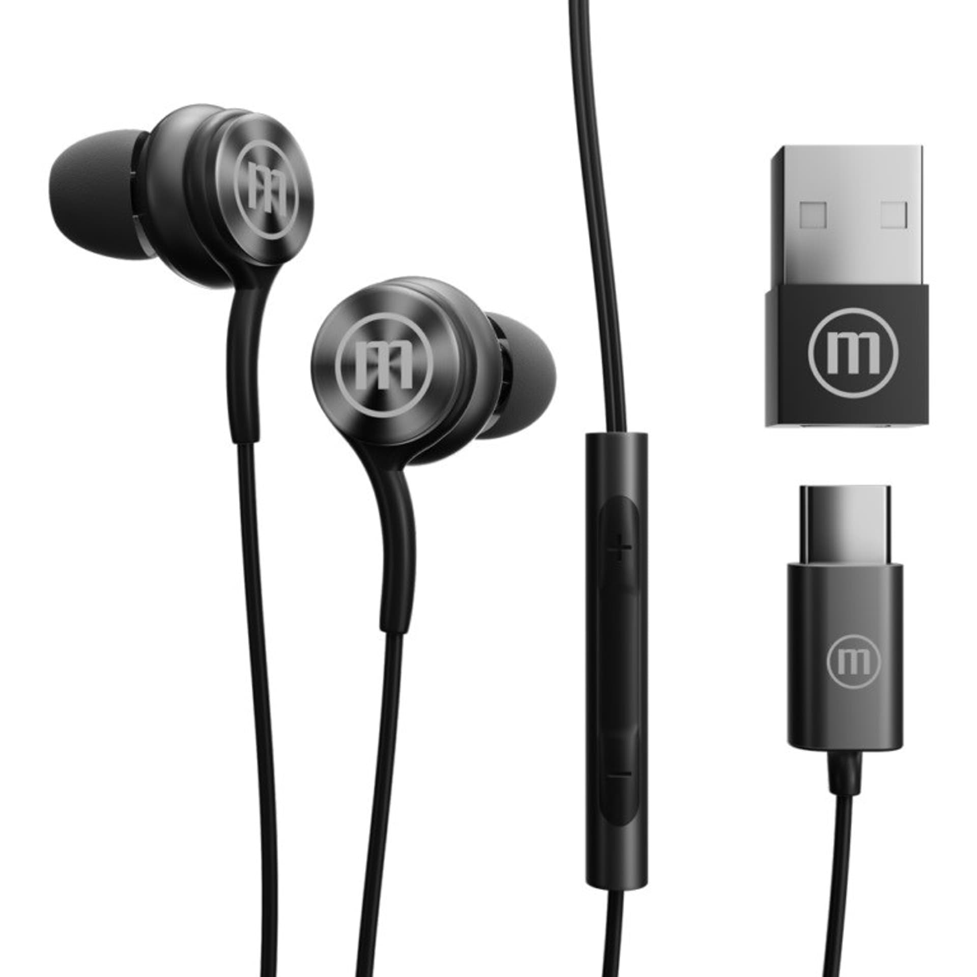 

MAXELL XC1 Słuchawki przewodowe USB-C connector czarne