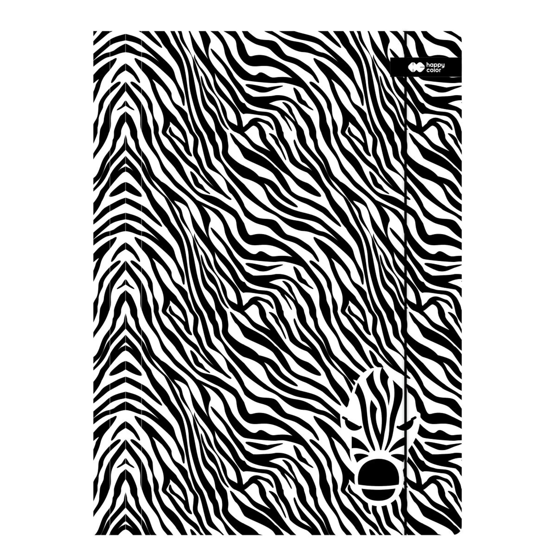 

Teczka kartonowa z gumką BLACK&WHITE ZEBRA 24x31cm HA 7621 2431-BW02 HAPPY COLOR