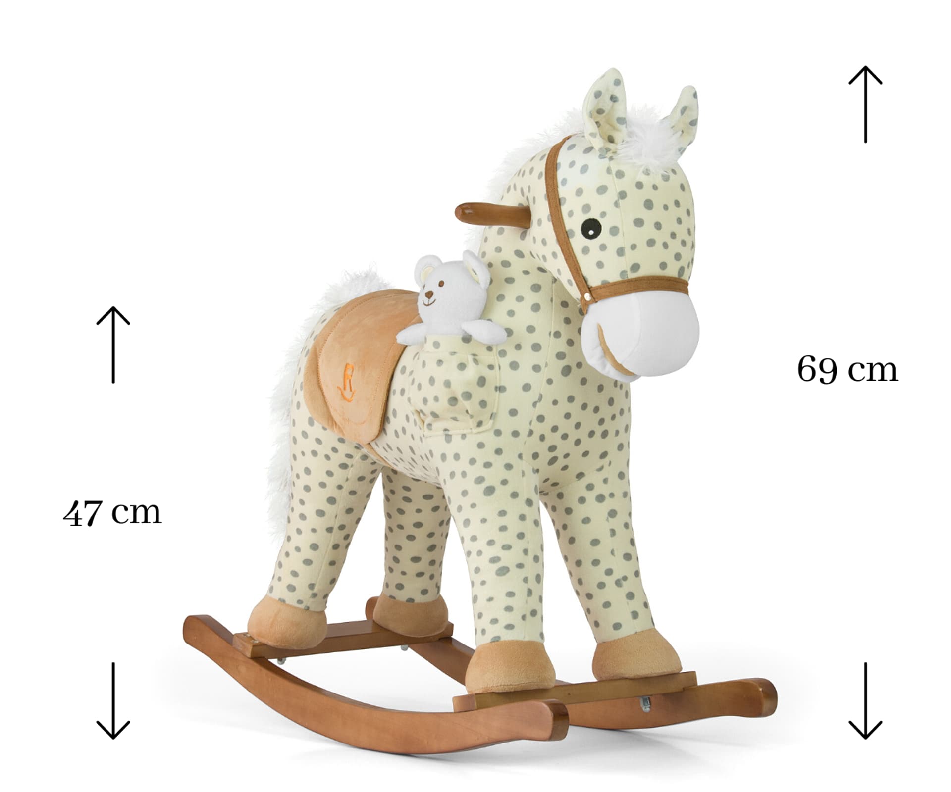 

Koń Pony Gray Dot