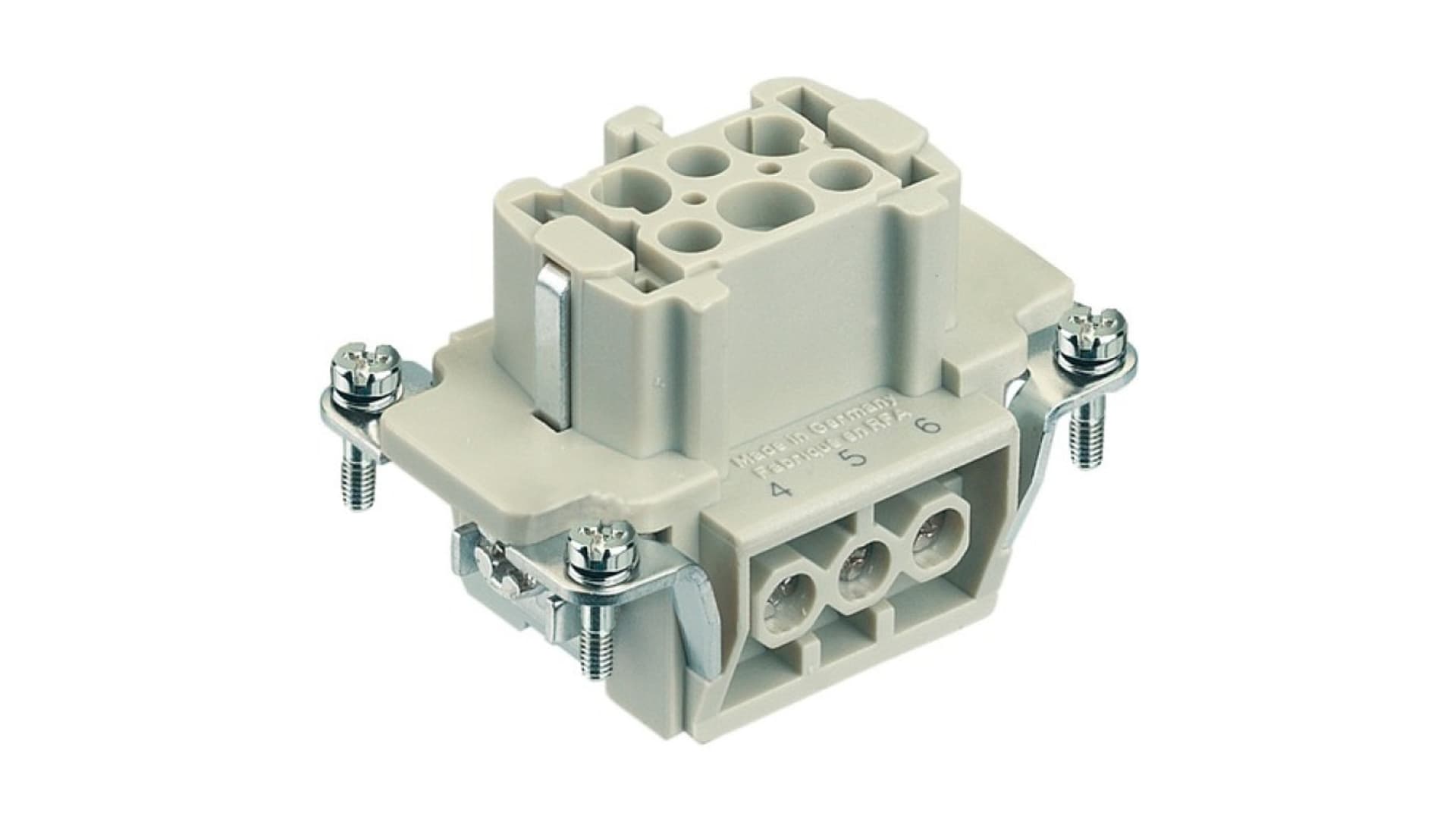 

Złącze śrubowe (wkład) (0,75-2,5 mm2) 6+PE żeńskie 500V 16A Han E 09330062701, 0.75-2.5 mm2) 6+pe żeńskie 500v 16a han e 0933006270