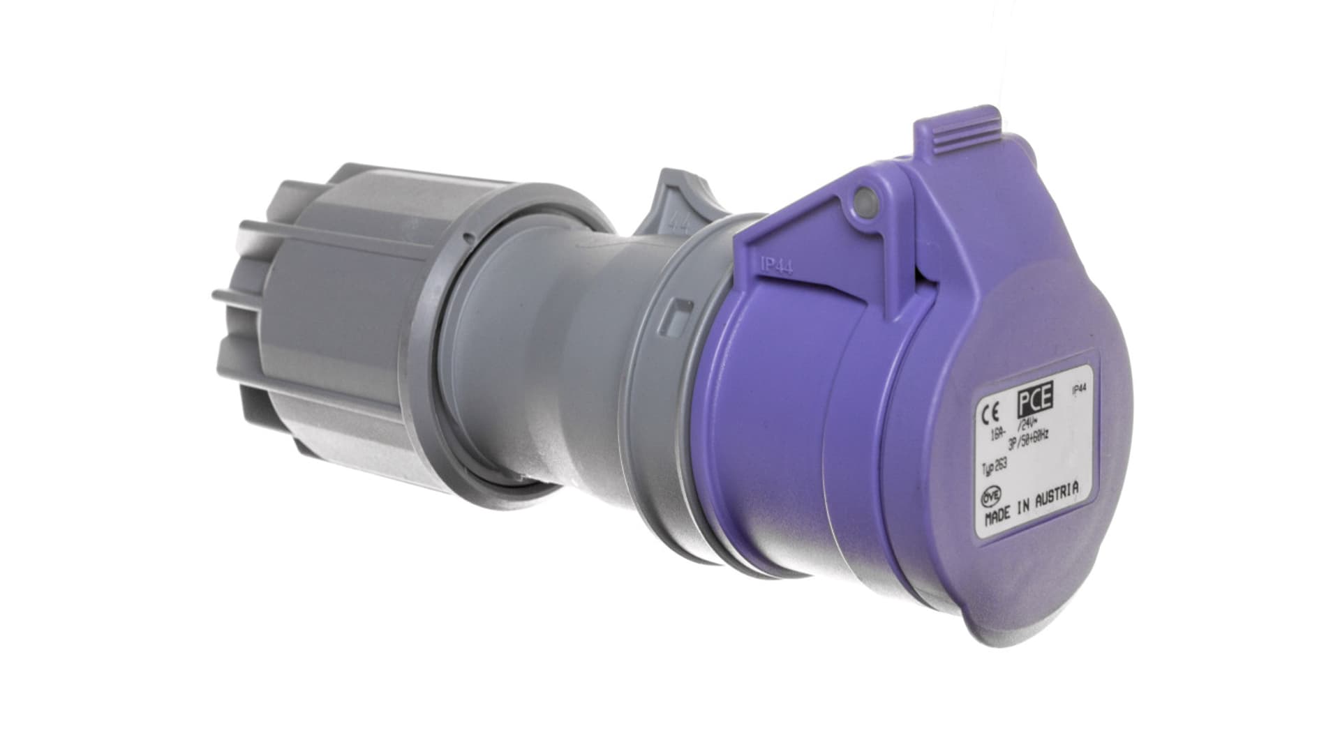 

Gniazdo przenośne 16A 3P 24V fioletowe IP44 TWIST 263V