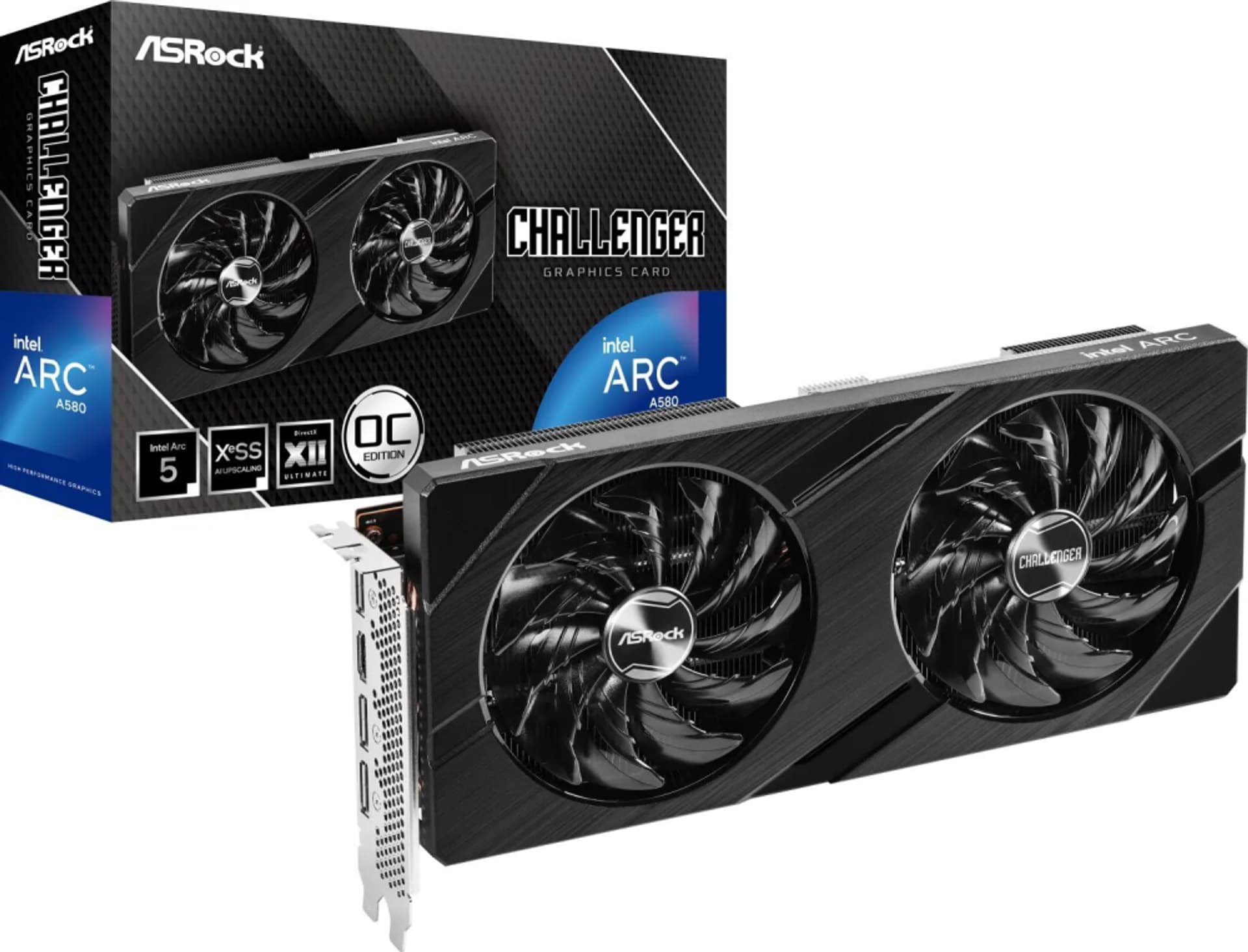 

Karta graficzna ASROCK Arc A580 Challenger OC 8GB GDDR6 A580 CL 8GO