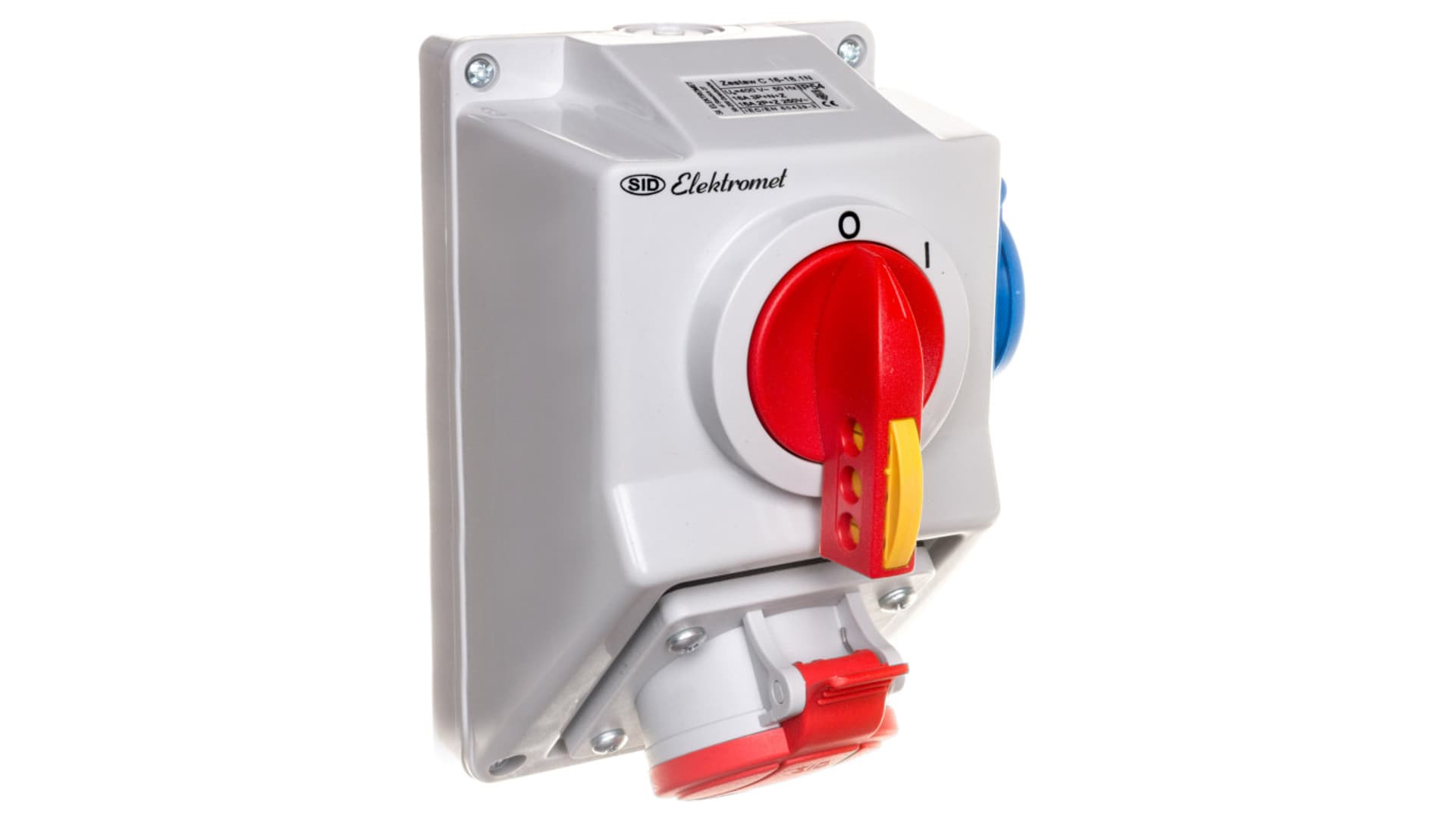 

Zestaw instalacyjny z gniazdem 5P 1x 2P+Z (0-I) 16A IP54 C16-18.1N 971616, 0-i) 16a ip54 c16-18.1n 97161