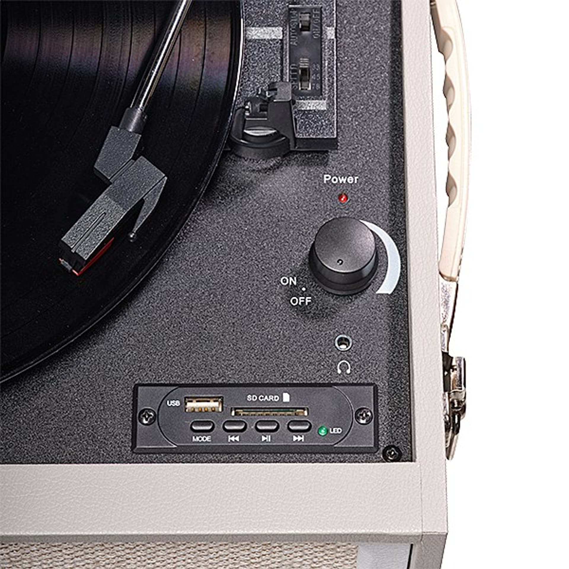 

Gramofon retro z radiem FM, Bluetooth i USB Denver