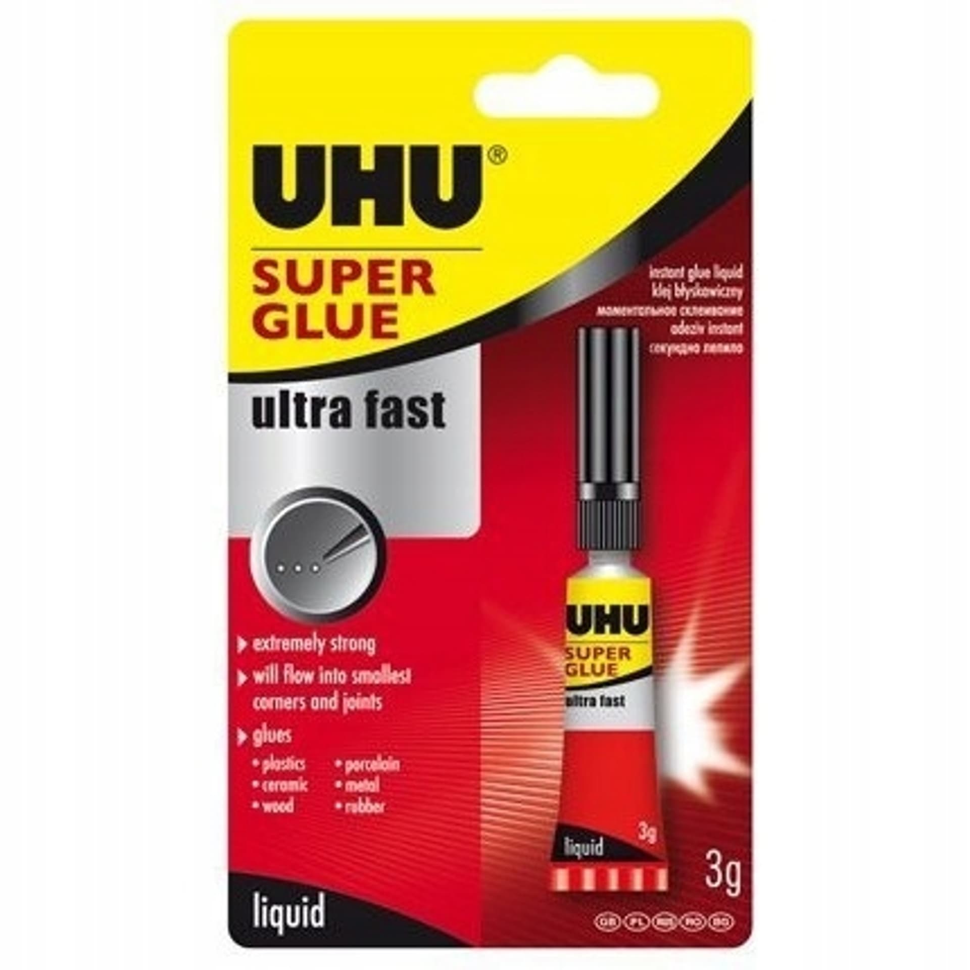 

Klej UHU SUPER GLUE JUMBO 3g (36320)