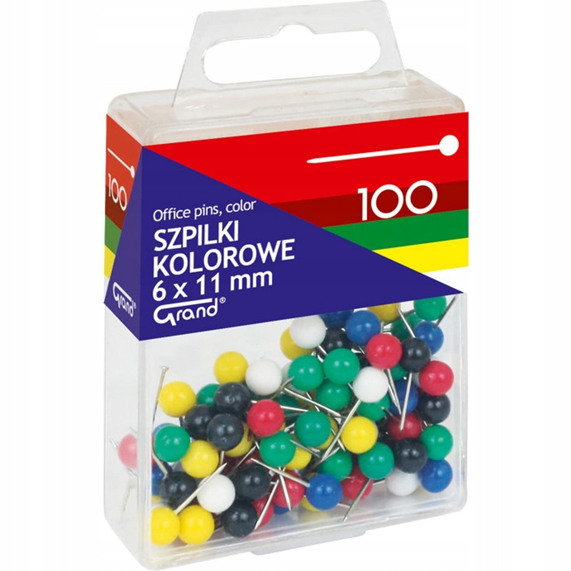 

Szpilki kolorowe 6x11mm 100 T4 110-1672 GRAND