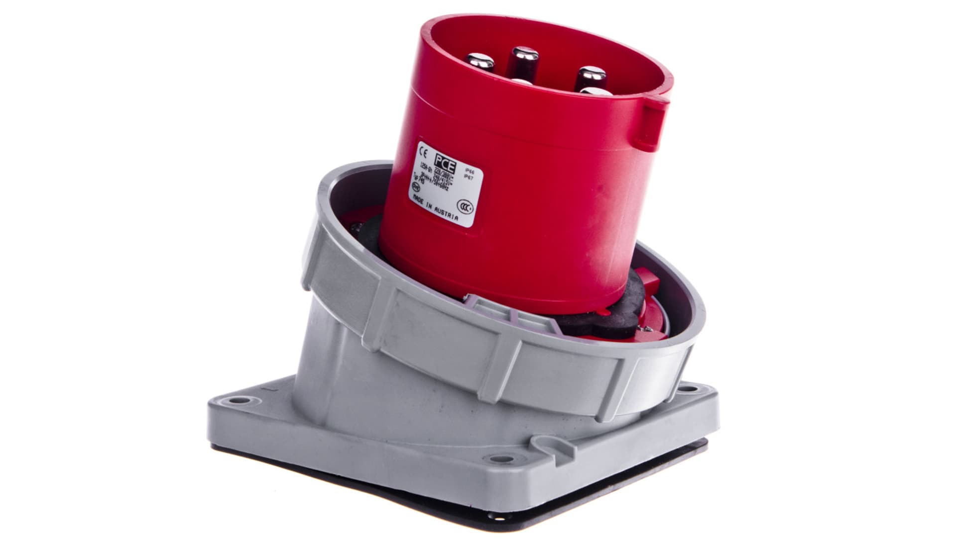

Wtyczka tablicowa skośna 125A 5P 400V czerwona IP67 POWER TWIST 745-6