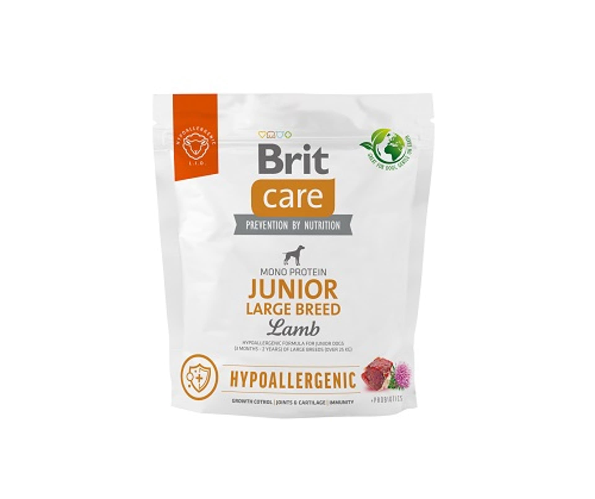 

Brit Care Dog Hypoallergenic Junior Large Lamb 1kg