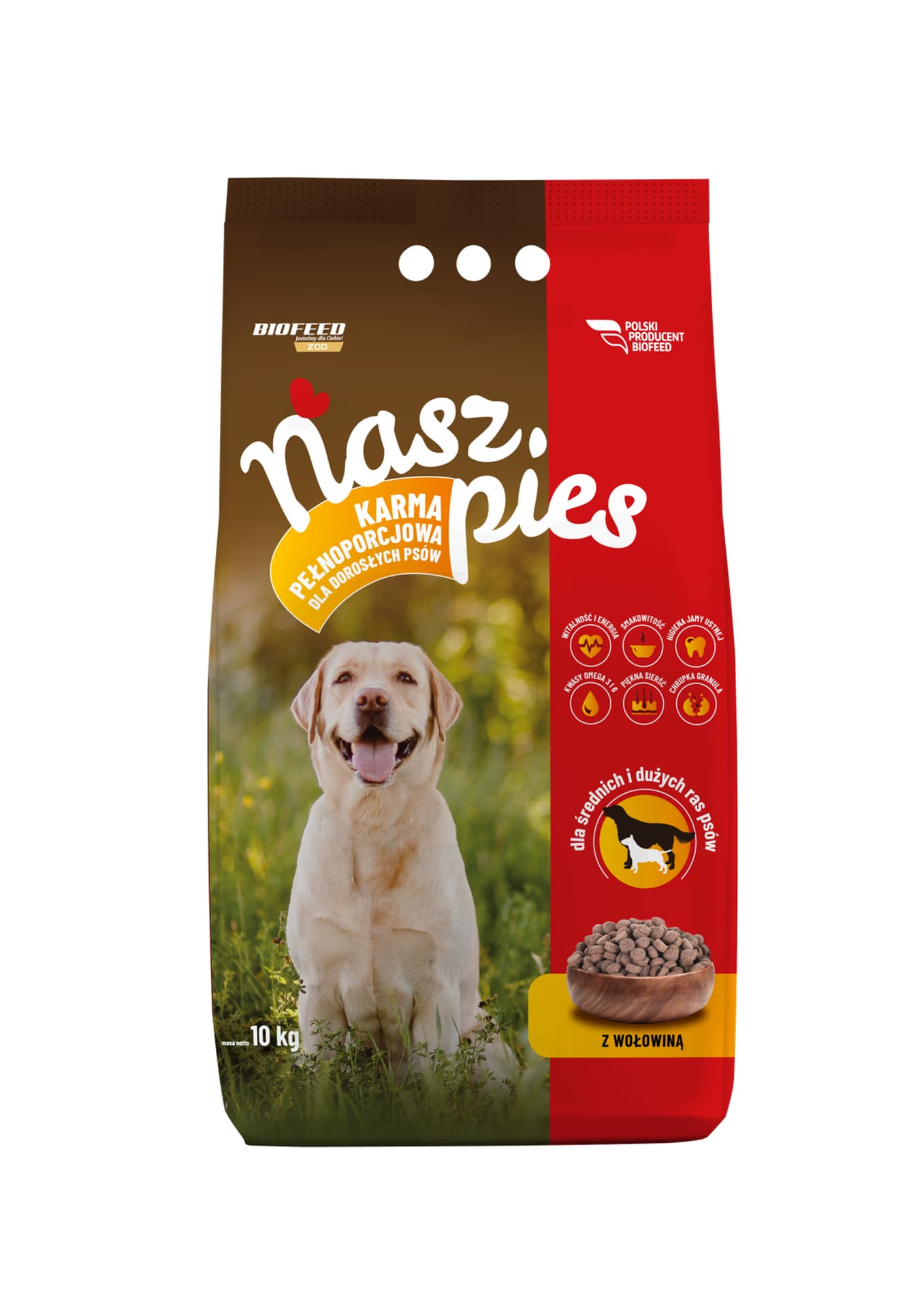 

NASZ PIES karma dla psów z wołowiną 10kg