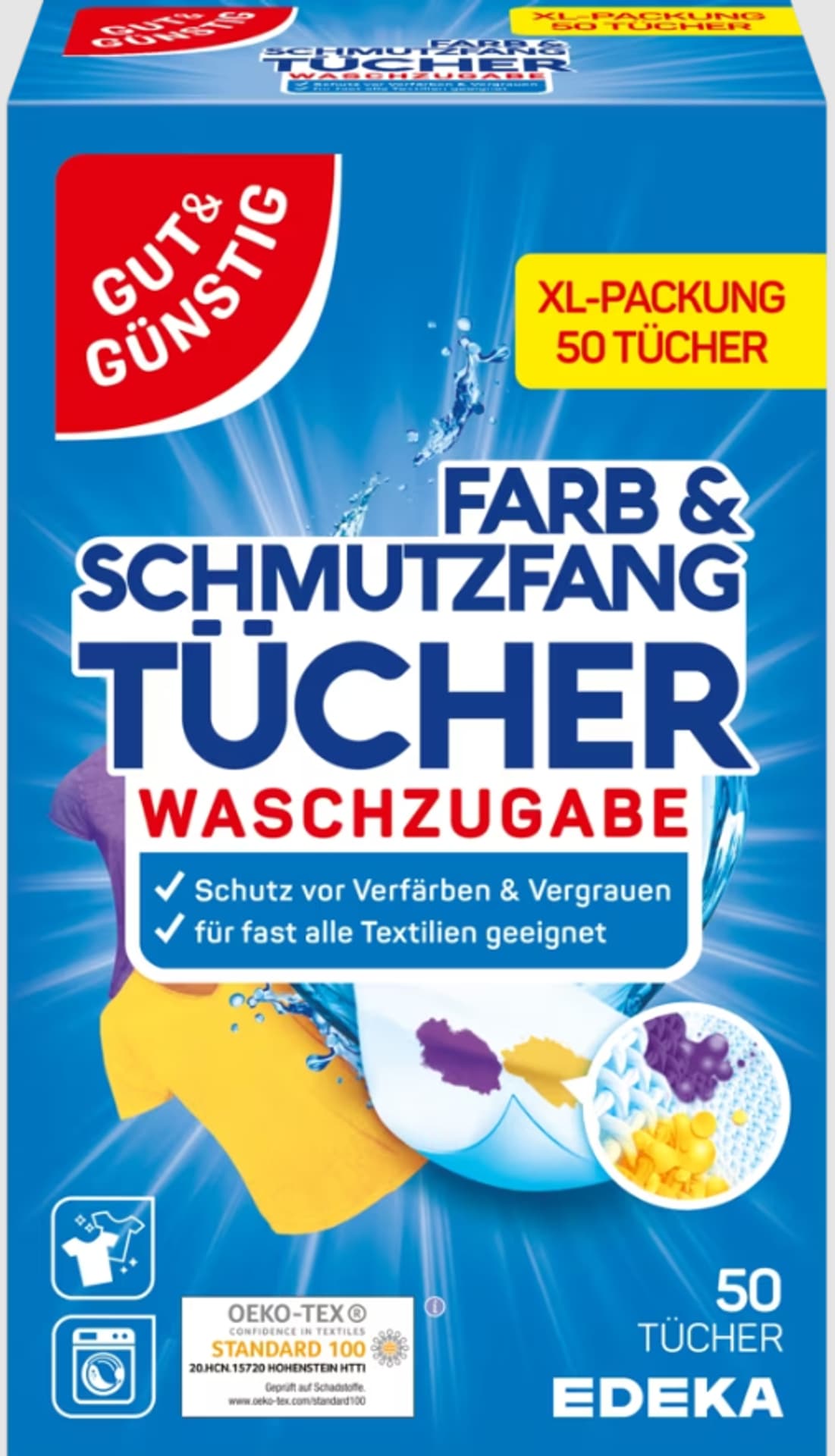 

G&G Chusteczki Wyłapujące Kolor i Brud XL 50 szt.