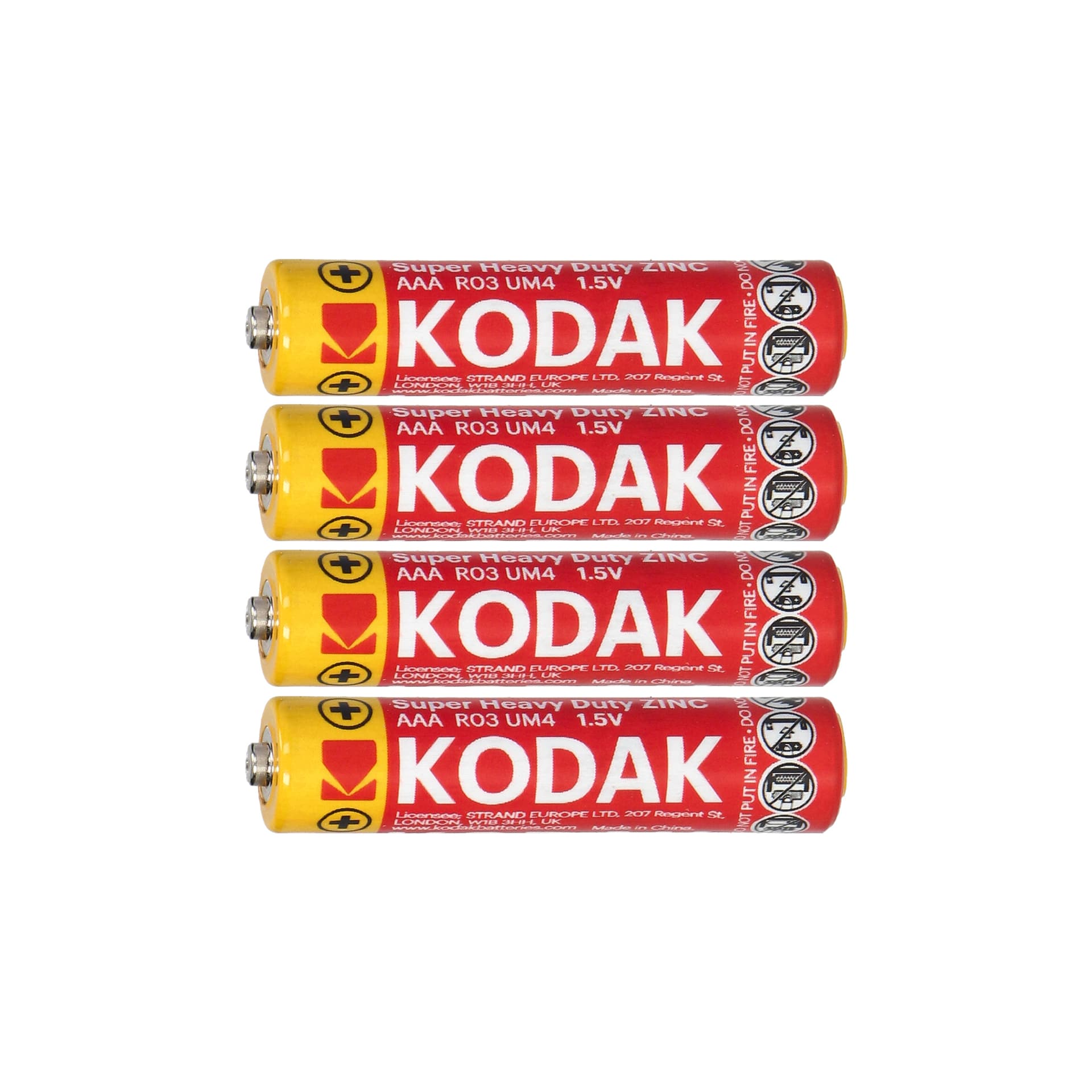 

Baterie Kodak ZINC Super Heavy Duty AAA LR03, 4 szt. folia