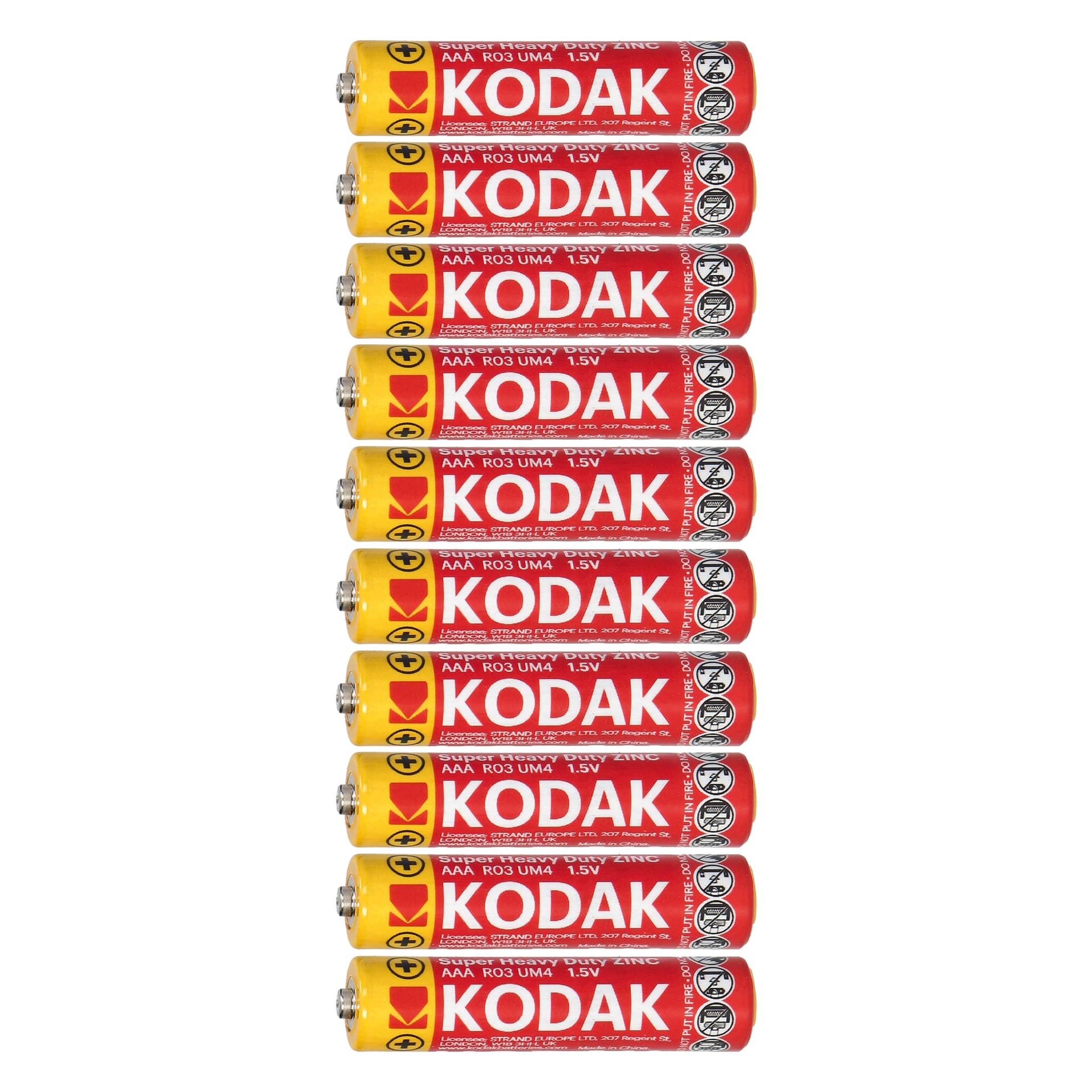 

Baterie Kodak ZINC Super Heavy Duty AAA LR03, 10 szt.