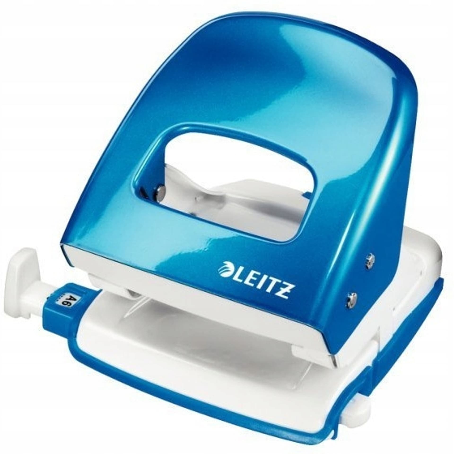 

Dziurkacz 5008 LEITZ WOW metaliczny niebieski 30kartek, 10 lat gwarancji, 50081036