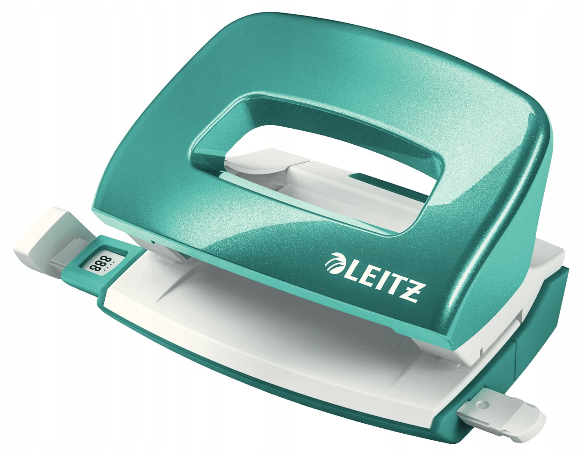

Dziurkacz mini LEITZ WOW metalowy turkusowy 50601051