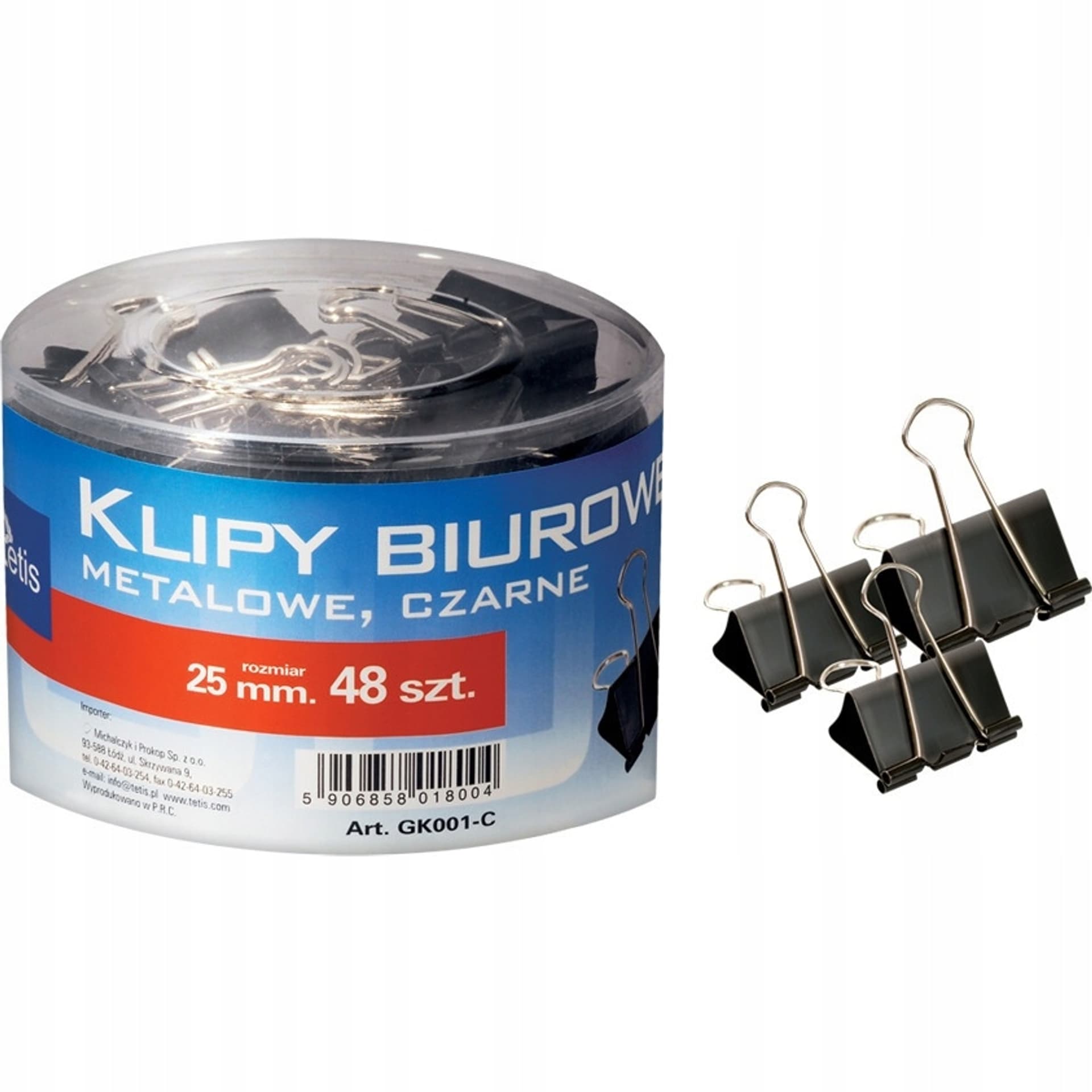 

Klipy 25mm 48szt. GK001-C TETIS