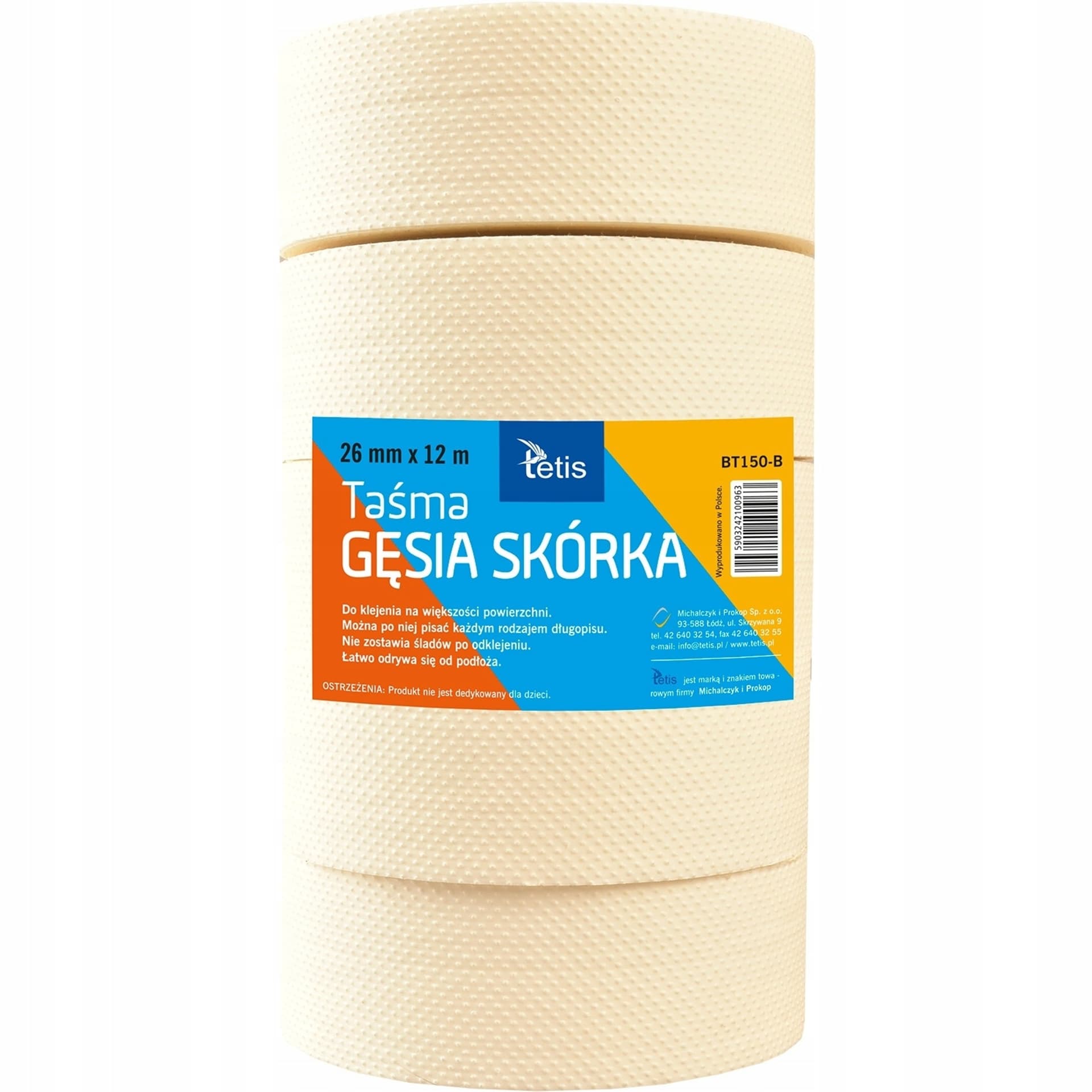 

Taśma GĘSIA SKÓRKA 26mm x 12m BT150-B TETIS