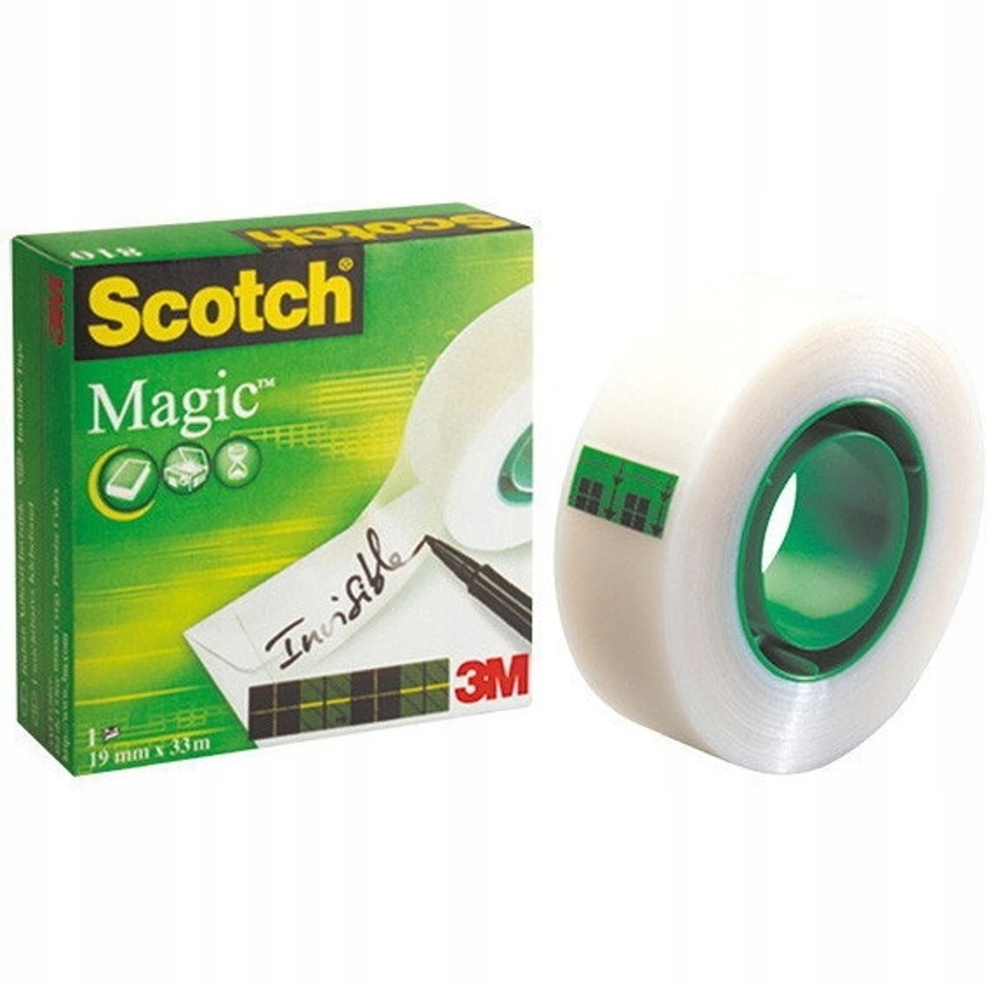 

Taśma biurowa 810 Scotch Magic 12mm x33m 70005258721 3M