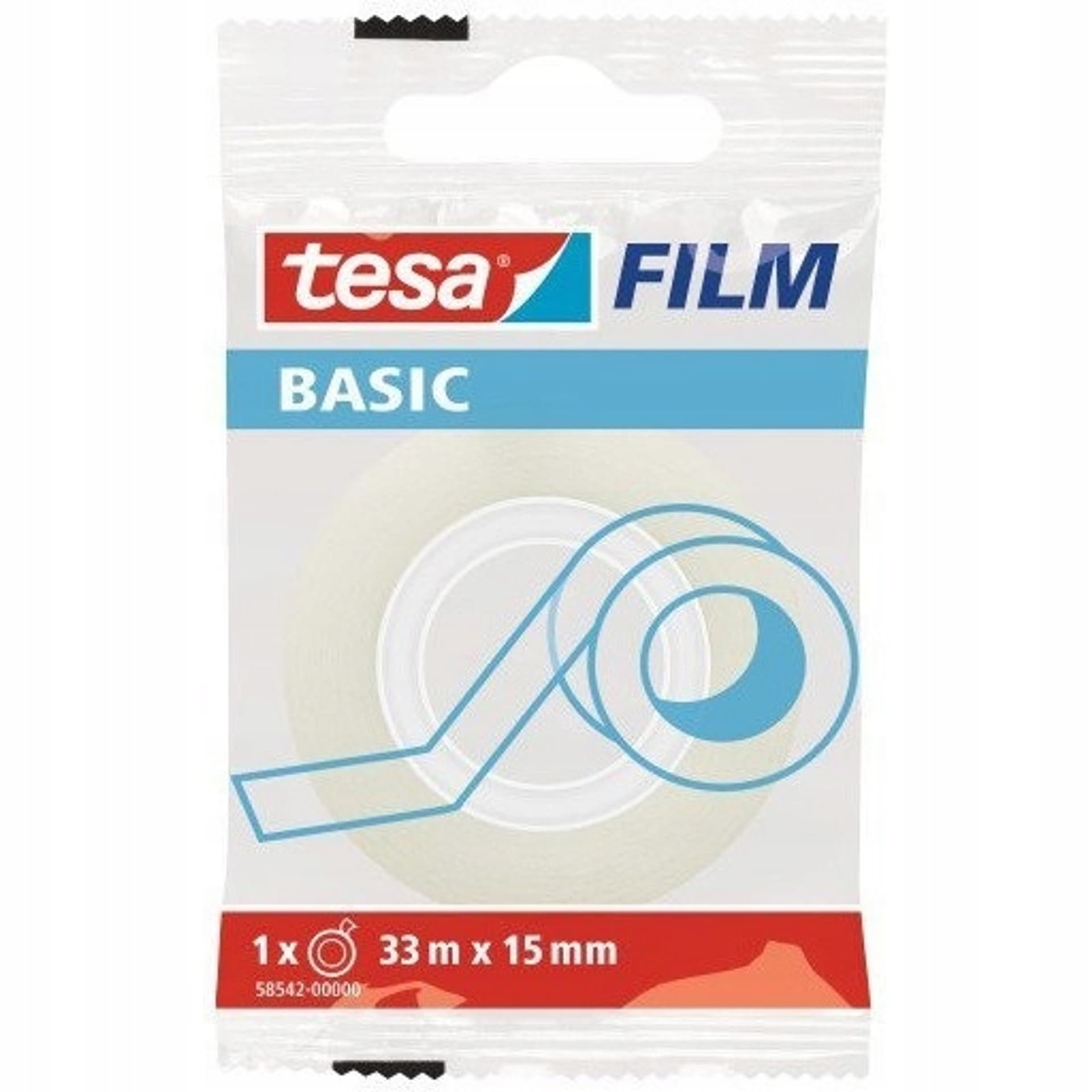 

Taśma biurowa TESA BASIC 15x33m 58542-0000-00