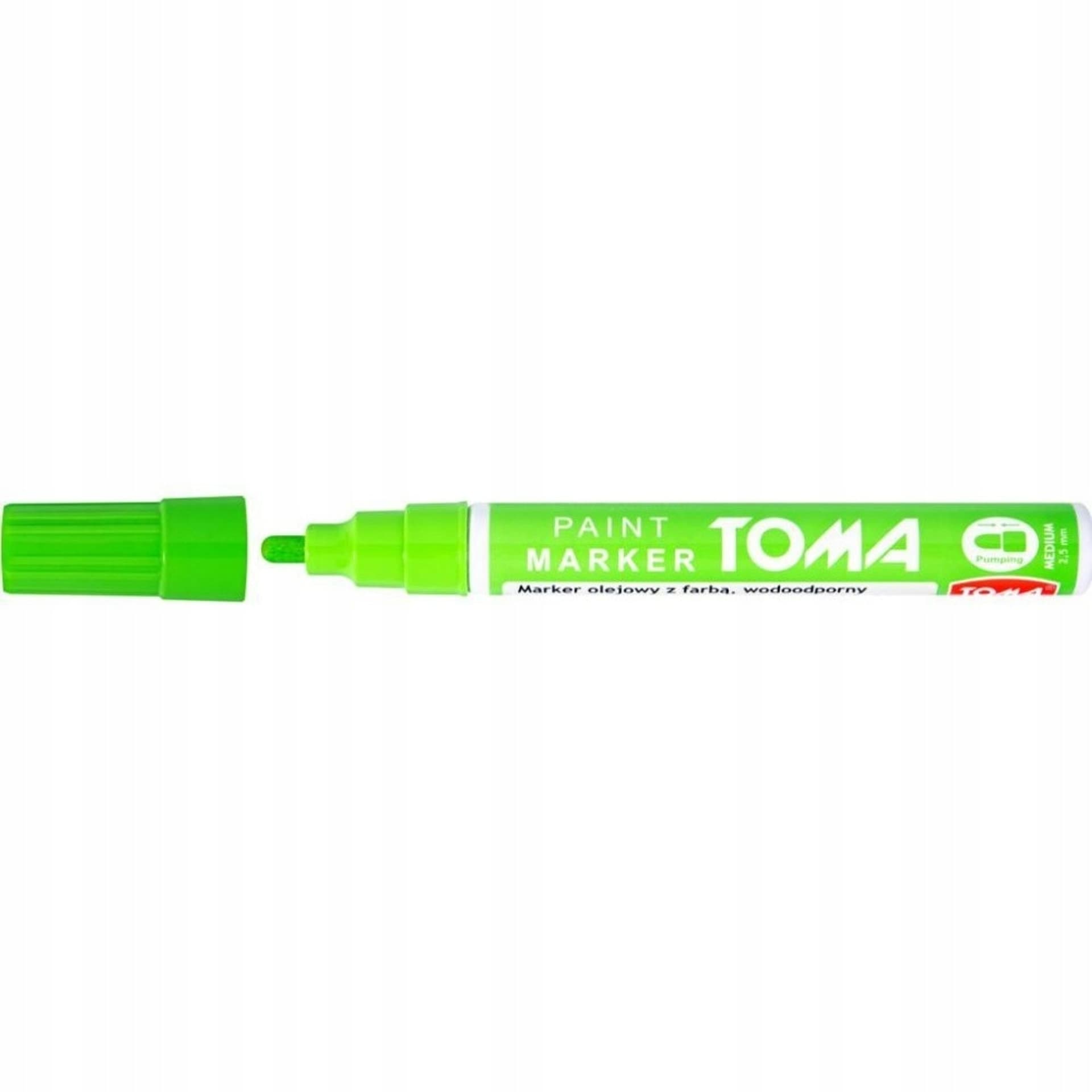 

Marker olejowy TO-440 grubość 2.5mm jasnozielony TOMA