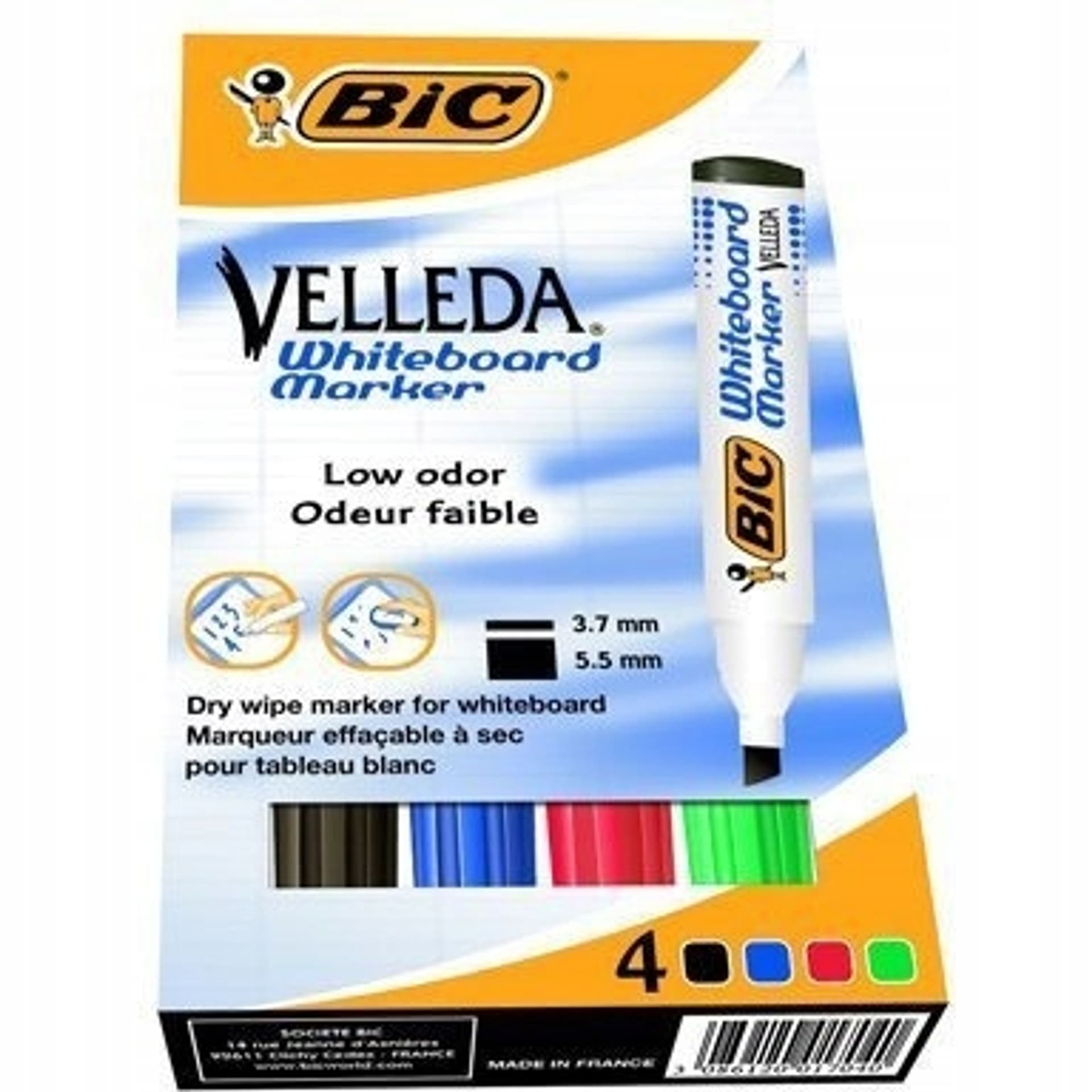 

Marker BIC ECO VELLEDA 1751 suchościeralny mix 4 kolorów 904950