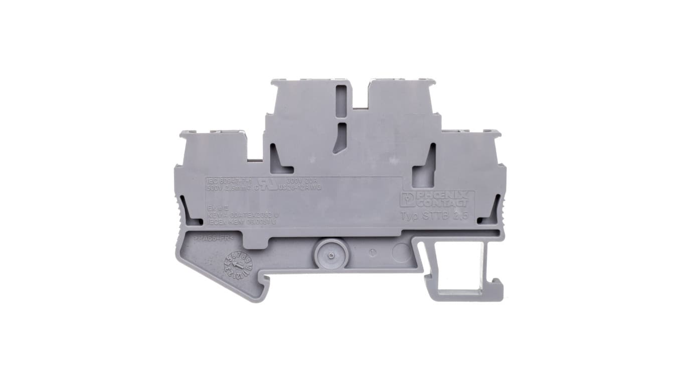 

Złączka szynowa 2-piętrowa 0,08-4mm2 szara STTB 2,5 3031270